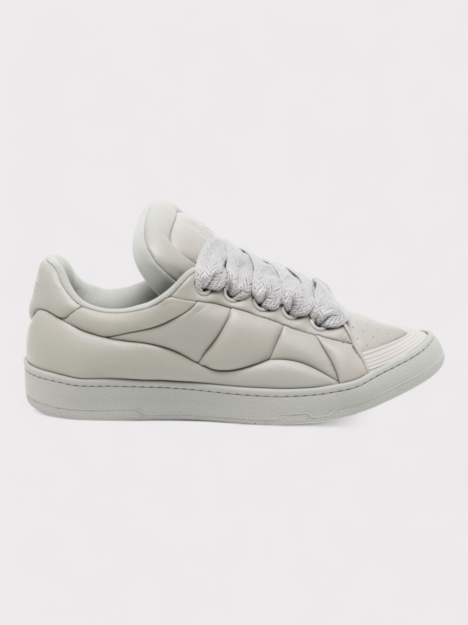 Lanvin Curb XL Leather Sneakers Grey - Supplied FashionLanvin