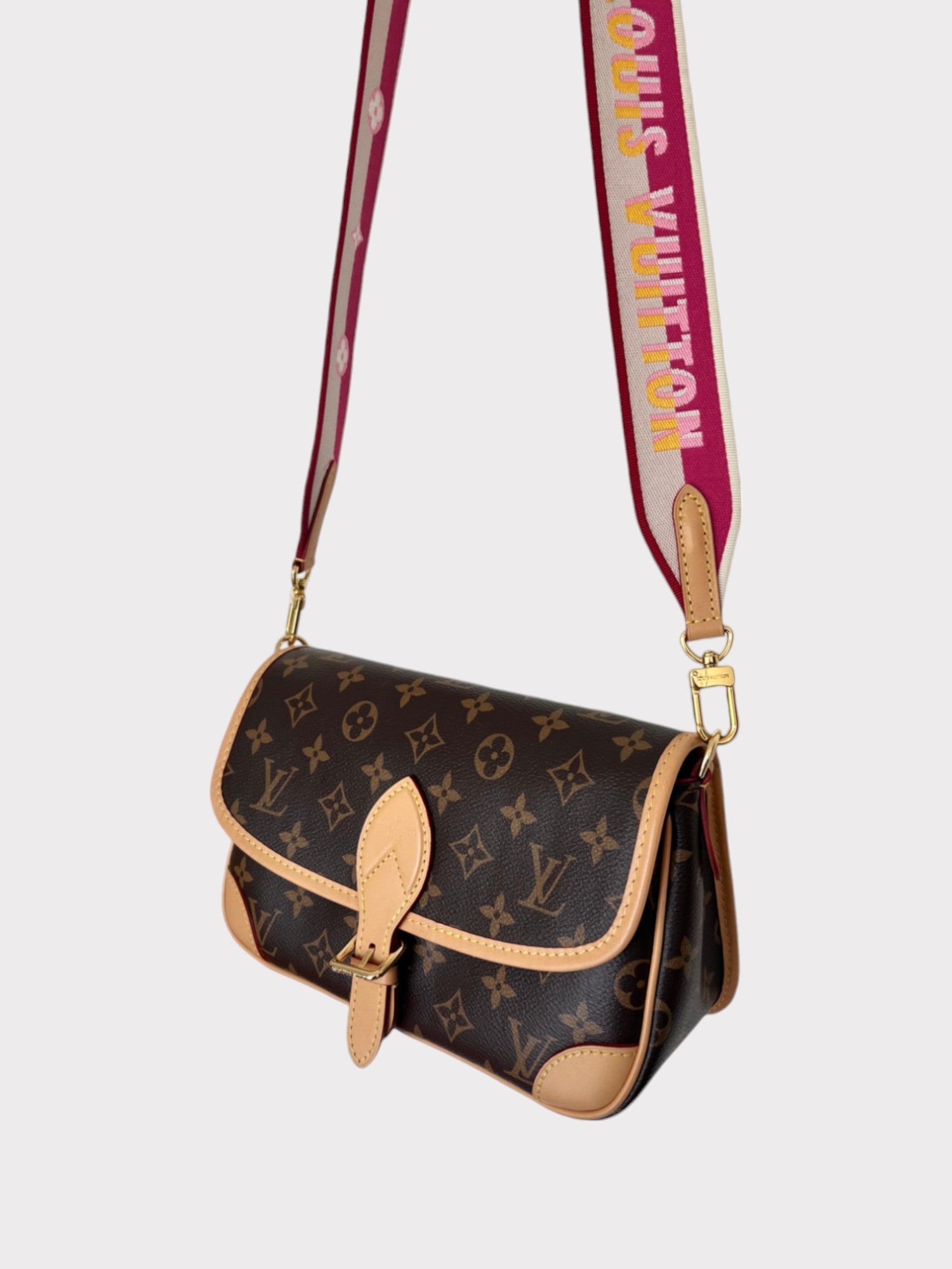 Louis Vuitton Monogram Diane NM PM M46049 Women's Shoulder Bag Fuchsia - Supplied FashionLouis Vuitton