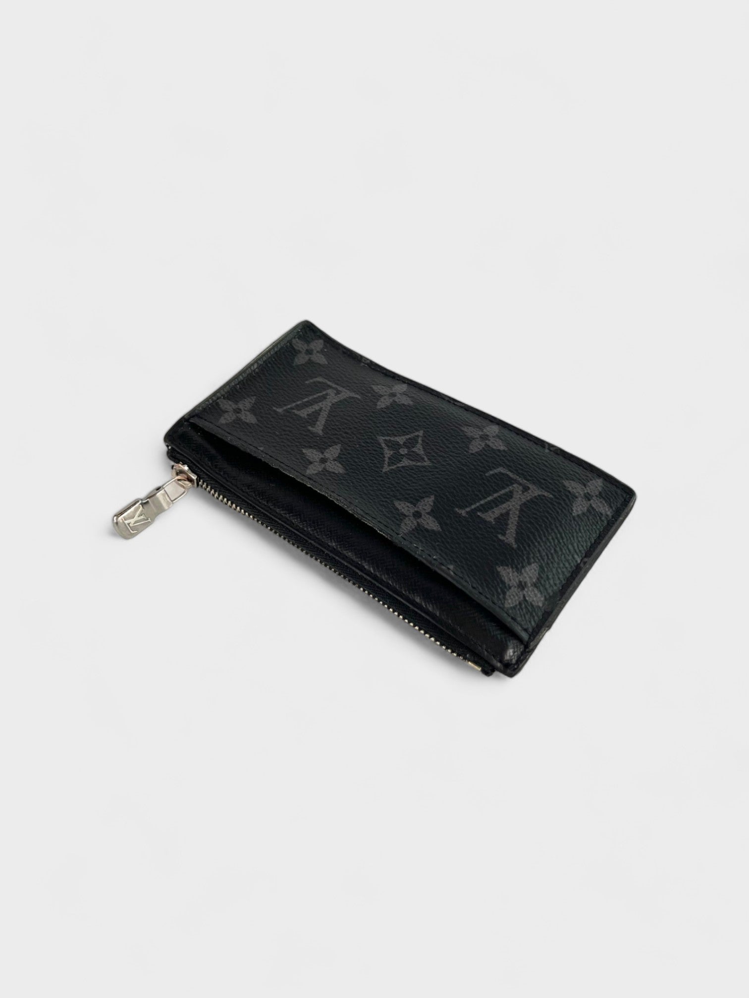 Louis Vuitton Monogram Eclipse Coin Card Holder Black - Supplied LuxuryLouis Vuitton