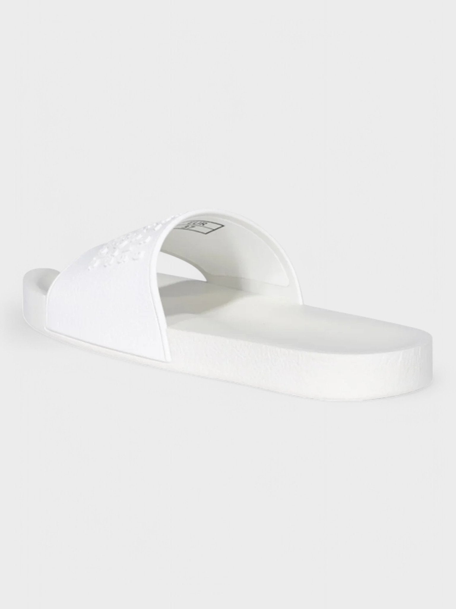 Maison Margiela Embossed Logo Tabi Sliders White - Supplied FashionMaison Margiela