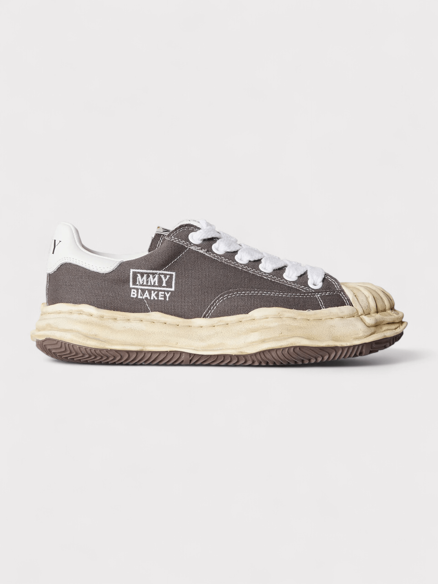Maison Mihara Yasuhiro Blakey Dyed Sole Low Grey - Supplied FashionMaison Mihara