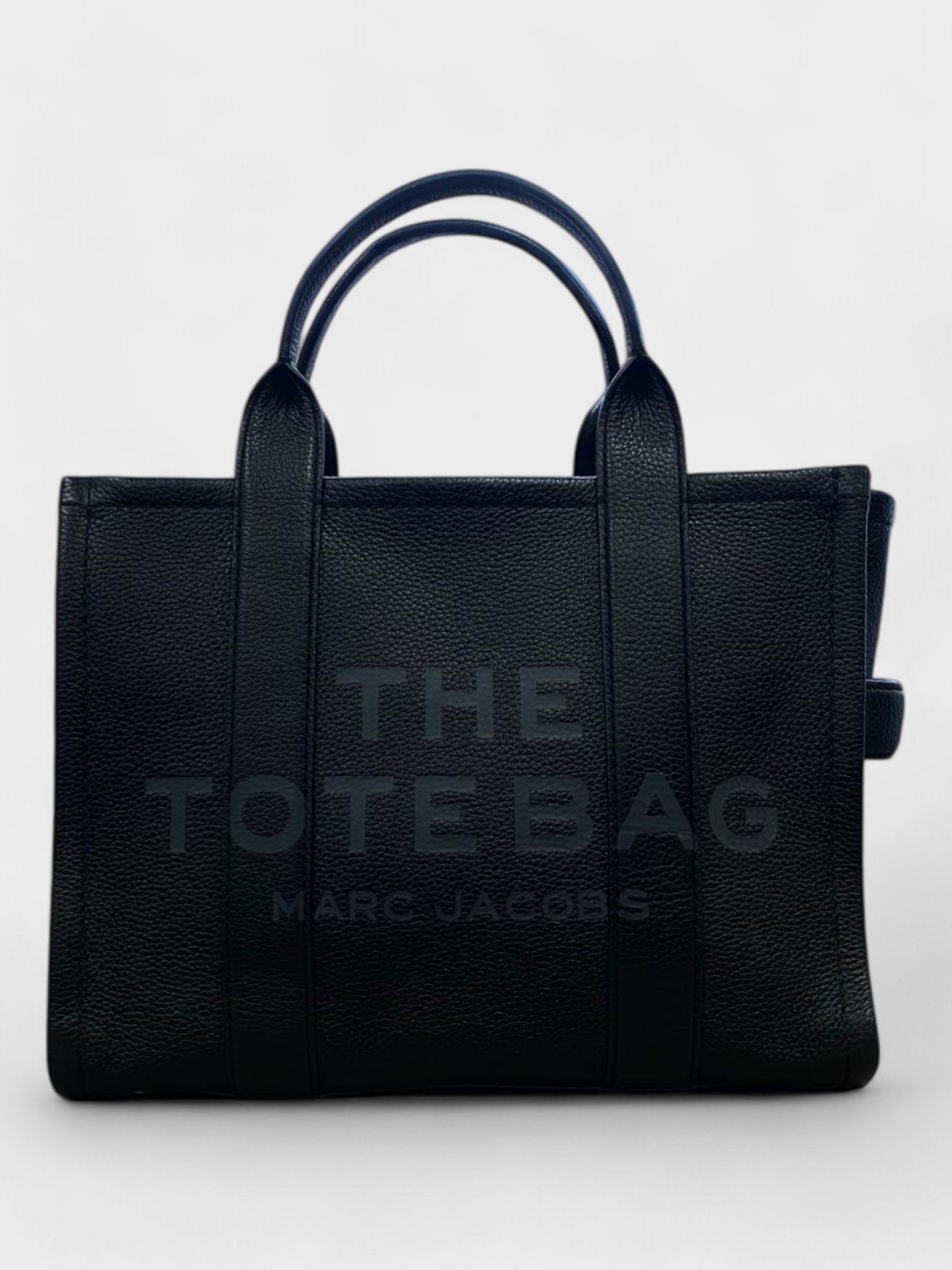 Marc Jacobs Medium Leather Tote Bag Black - Supplied FashionMarc Jacobs