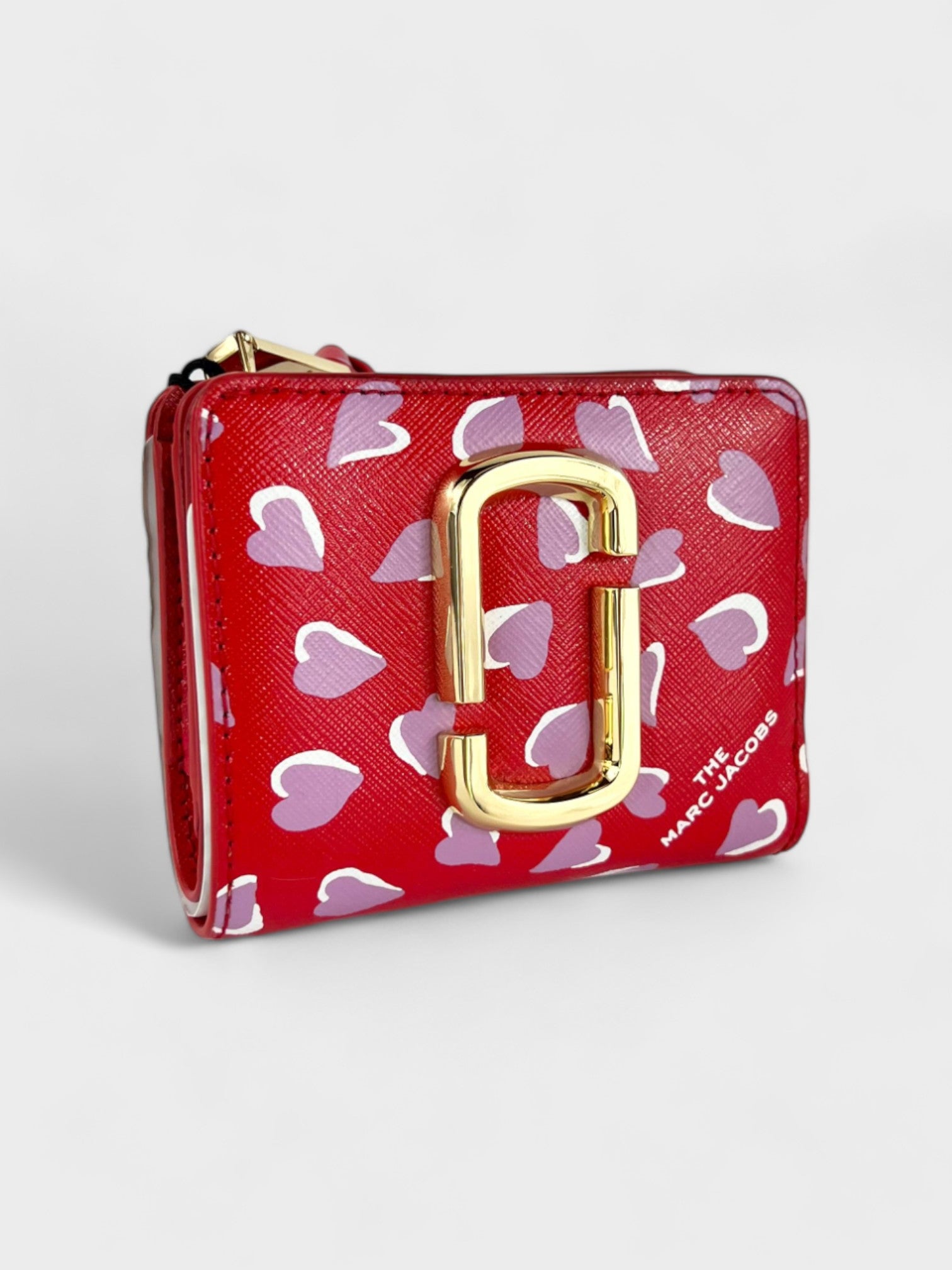 Marc Jacobs Mini Compact Wallet Hearts Red - Supplied LuxuryMarc Jacobs