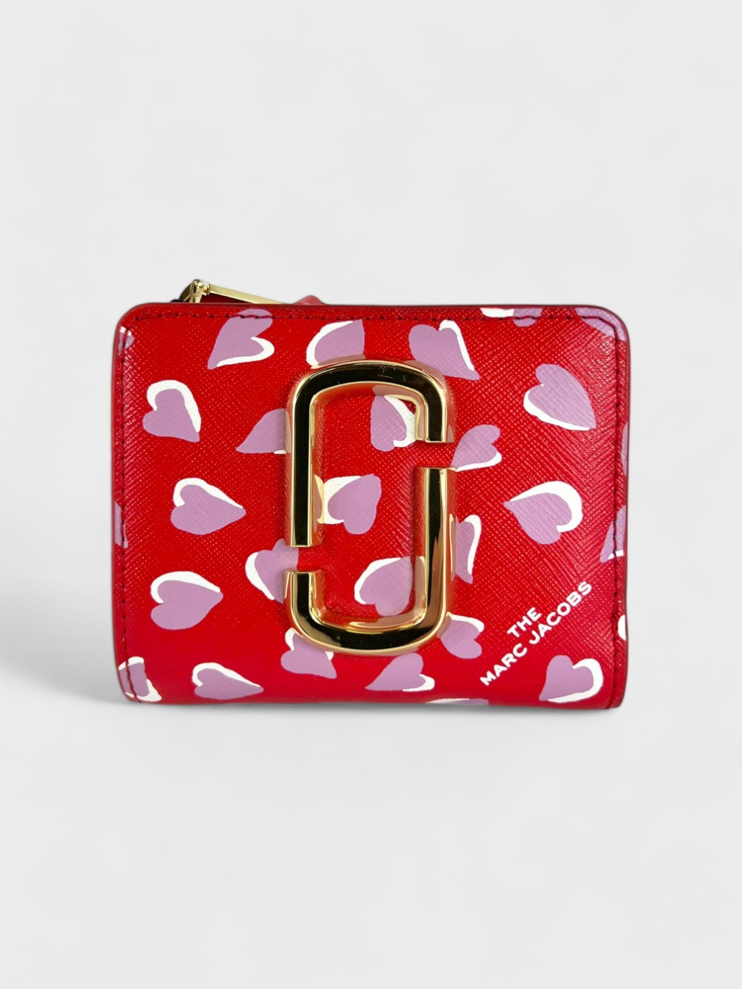 Marc Jacobs Mini Compact Wallet Hearts Red - Supplied LuxuryMarc Jacobs