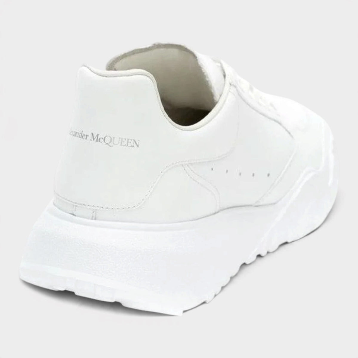 Logo Court Trainers White Leather