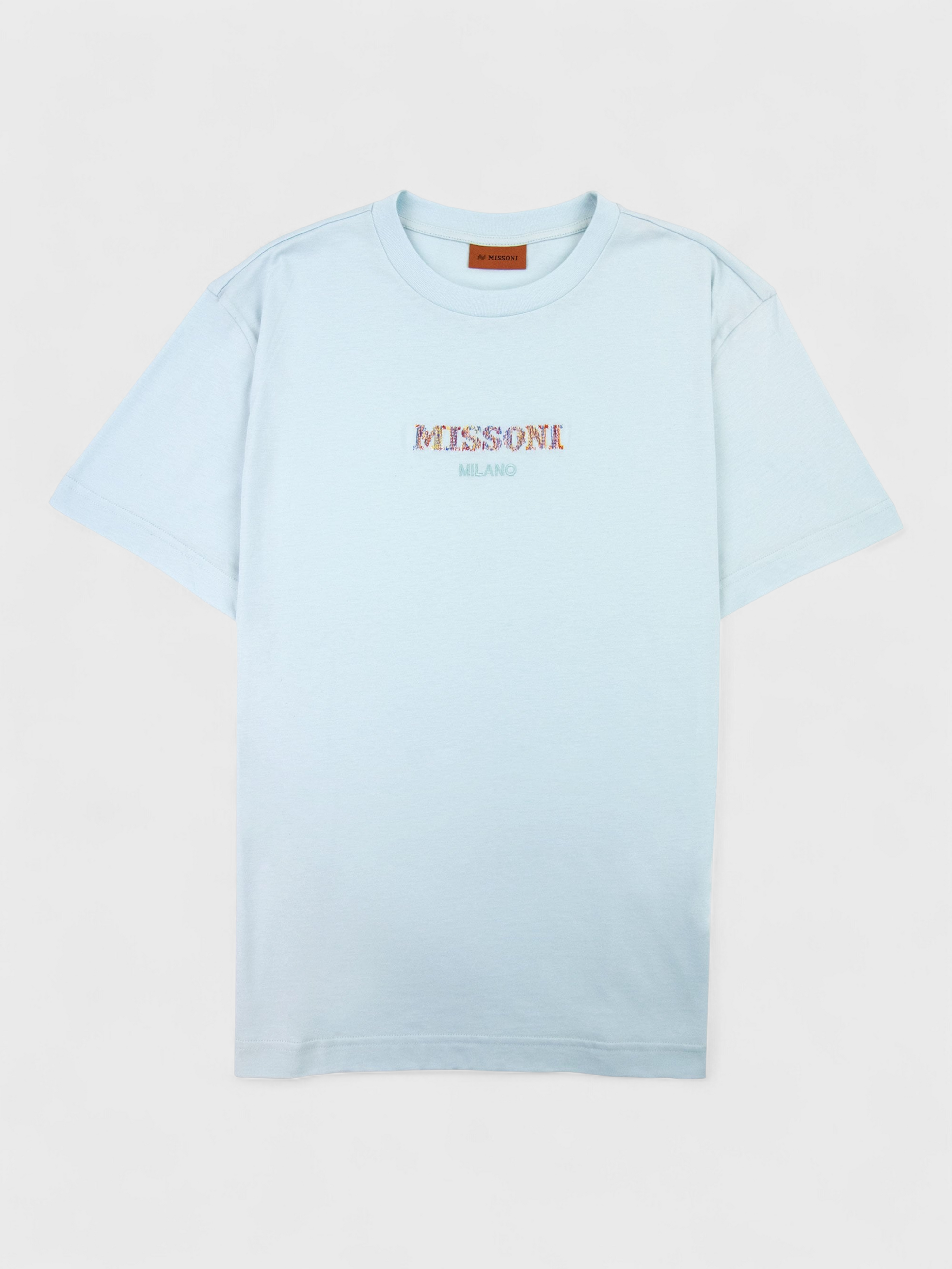 Missoni Crewneck Logo T-Shirt Blue