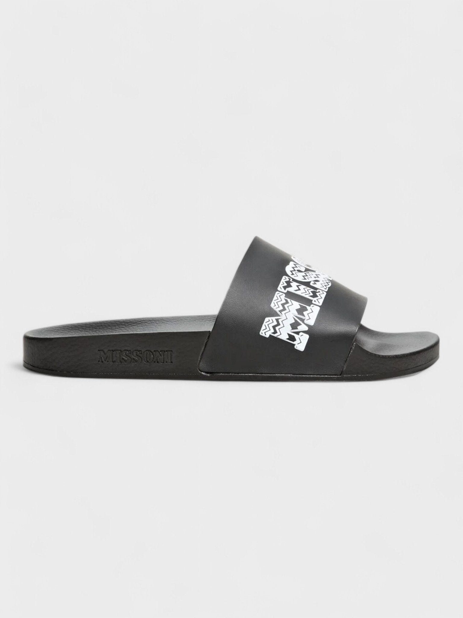 Missoni Logo Slides Black - Supplied FashionAdidas