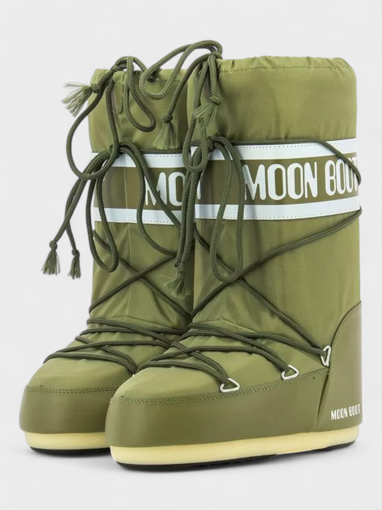 Moon Boot Icon Nylon Khaki Green - Supplied FashionPalm Angels