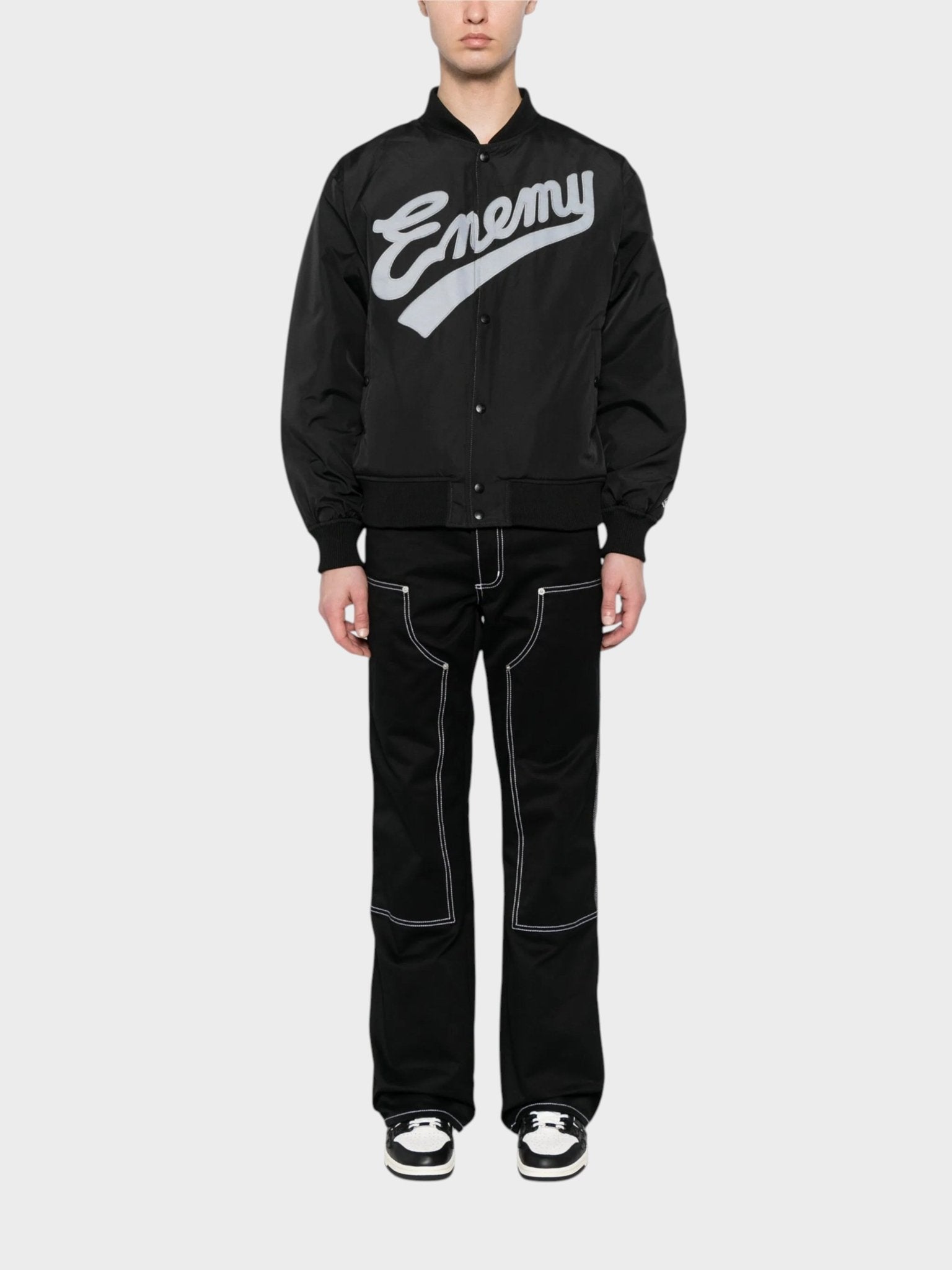 Neighborhood x Public Enemy x Majestic Baseball Jacket - Supplied FashionNeighborhood