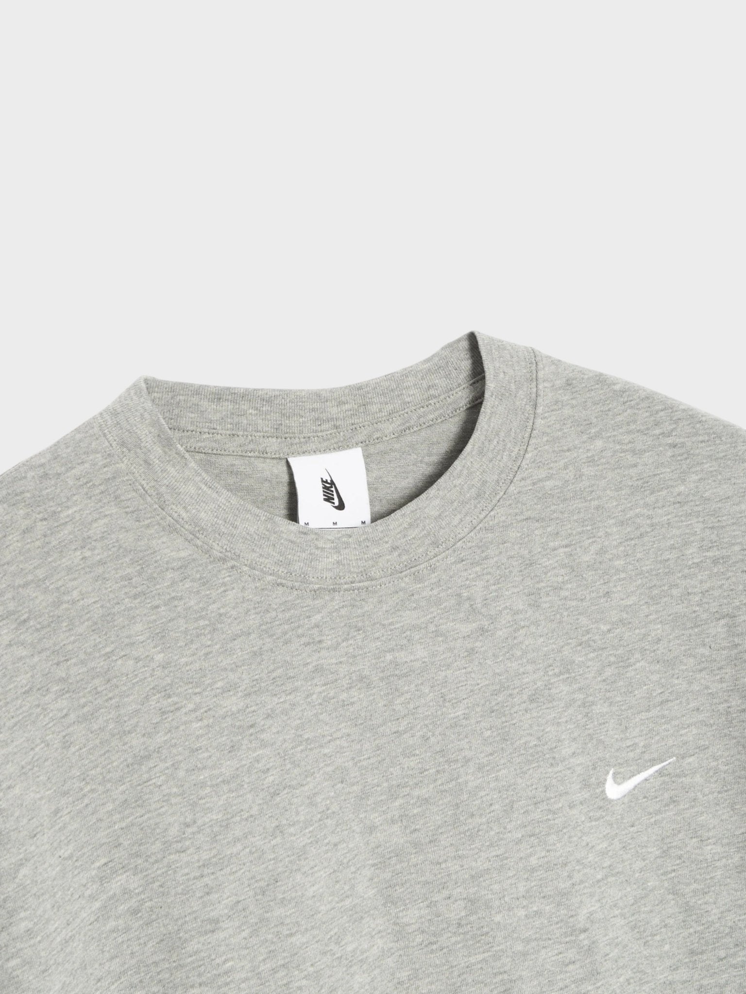 Nike Solo Swoosh Short - Sleeve Tee Grey - Supplied FashionNike