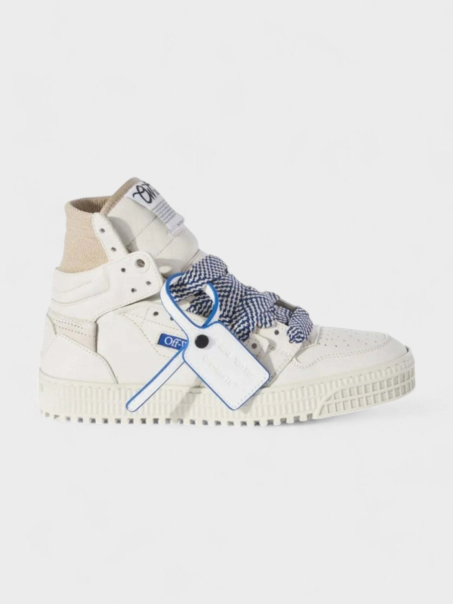 Off - White 3.0 Off Court Calf Leather Cream Navy Blue - Supplied FashionOff White