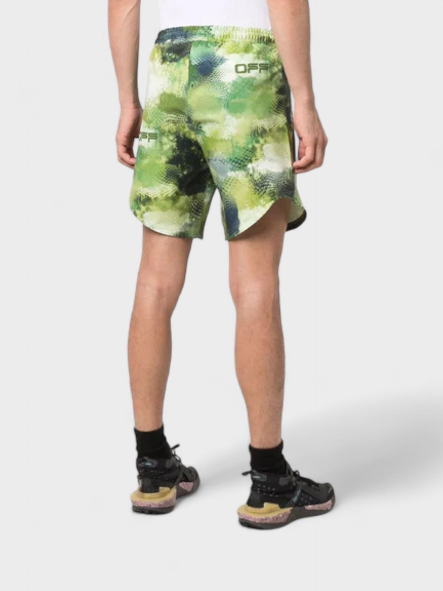 OFF - WHITE Active Knit Shorts Green - Supplied FashionOff White