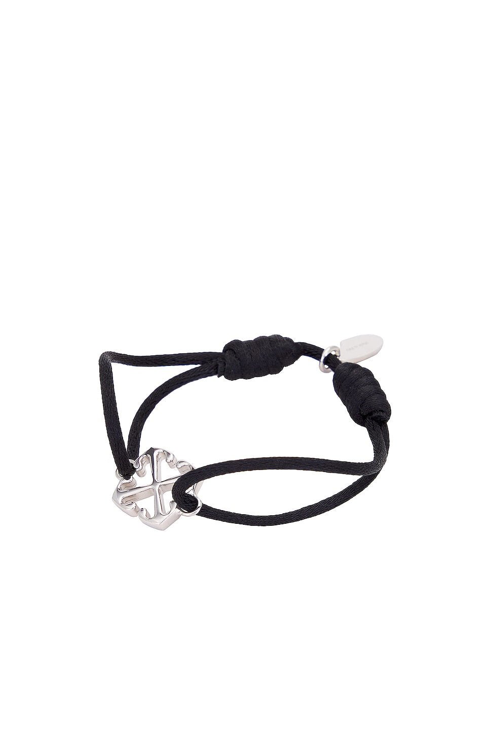 Off - White Arrow Chord Bracelet Silver Black - Supplied FashionOff White