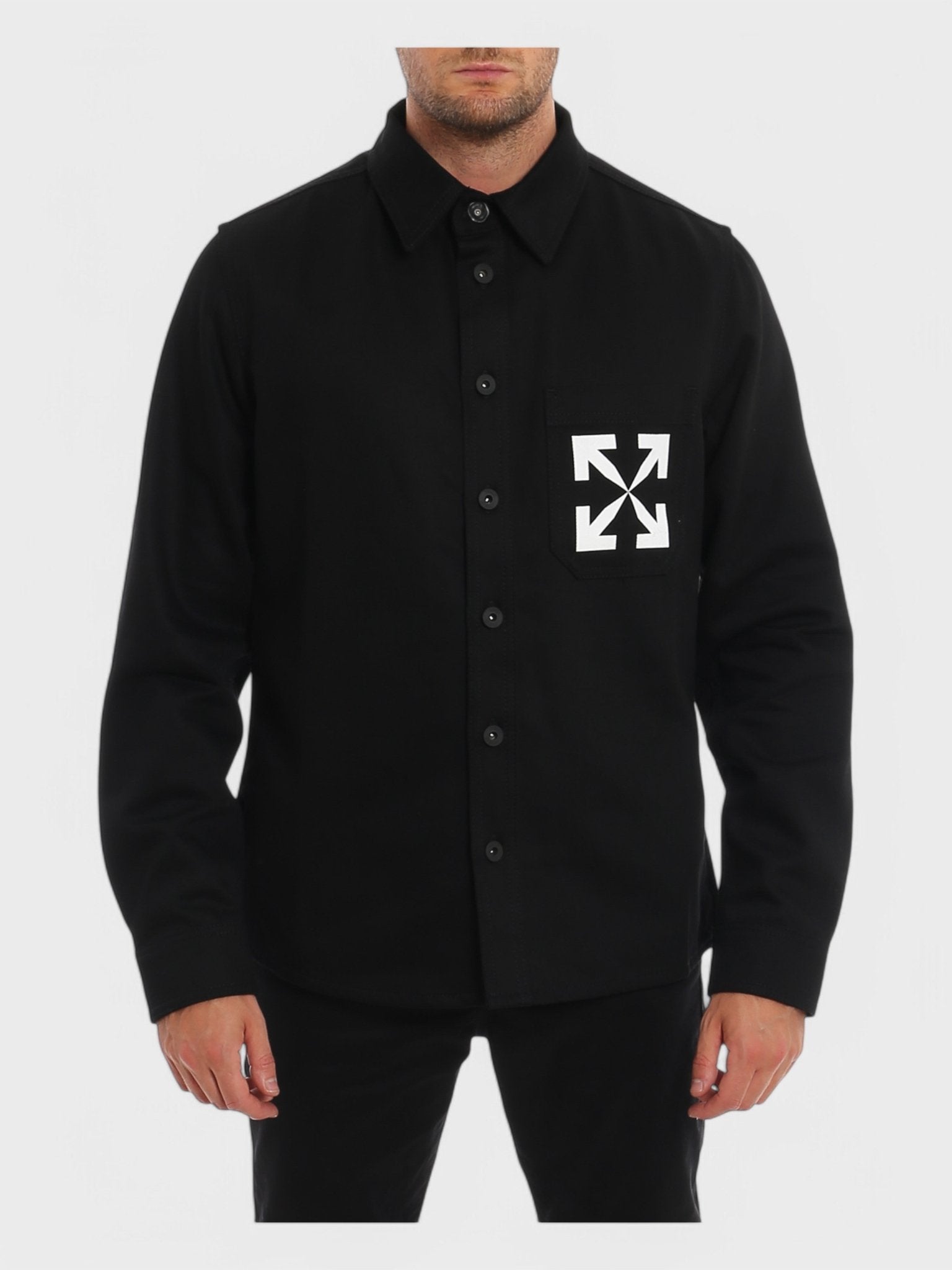 Off - White Arrow Denim Shirt 'Black' - Supplied FashionSupplied Fashion