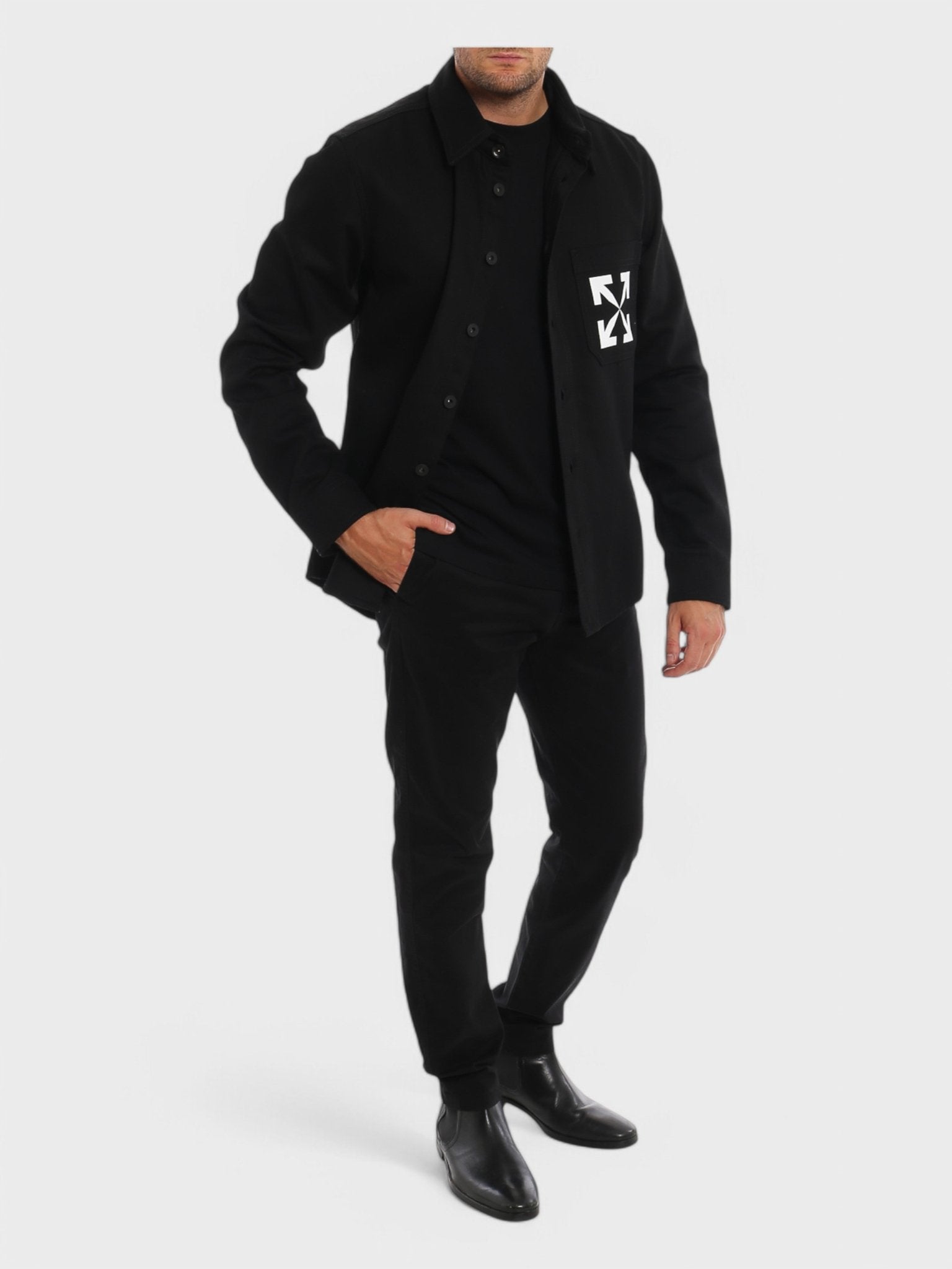 Off - White Arrow Denim Shirt 'Black' - Supplied FashionSupplied Fashion