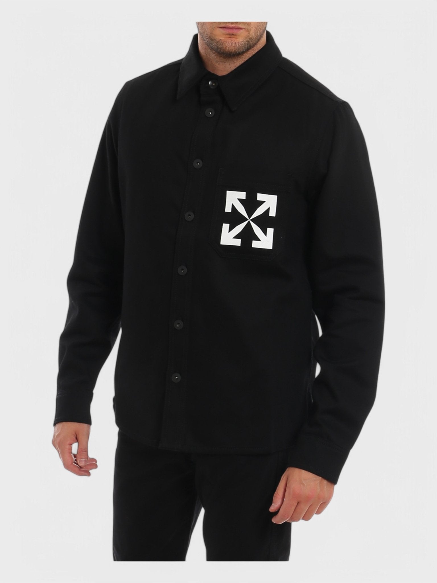 Off - White Arrow Denim Shirt 'Black' - Supplied FashionSupplied Fashion