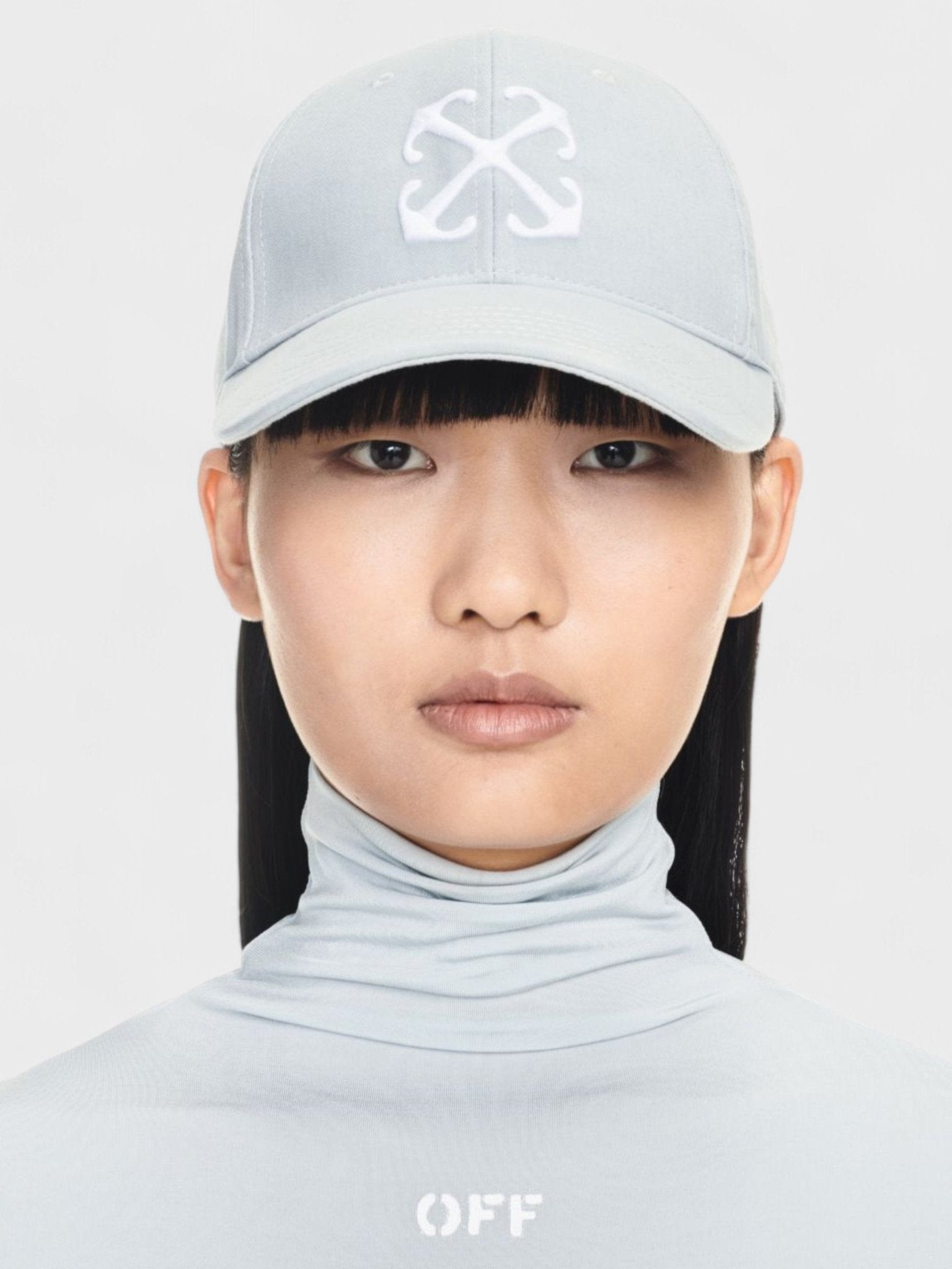 Off - White Arrow Drill Baseball Cap Arctic Blue - Supplied FashionOff White