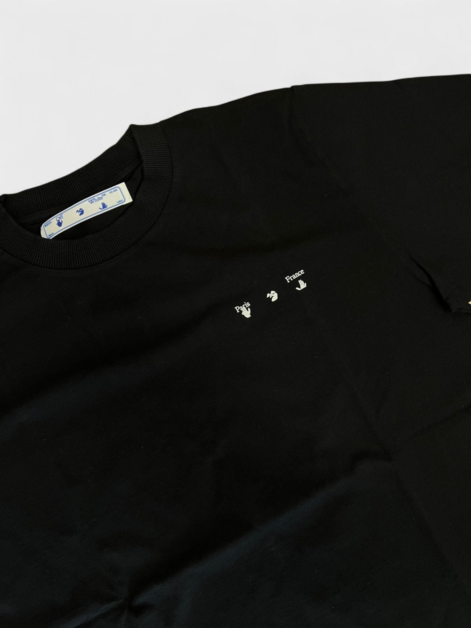 Off - White Arrow Paris T-Shirt Black - Supplied FashionOff - White