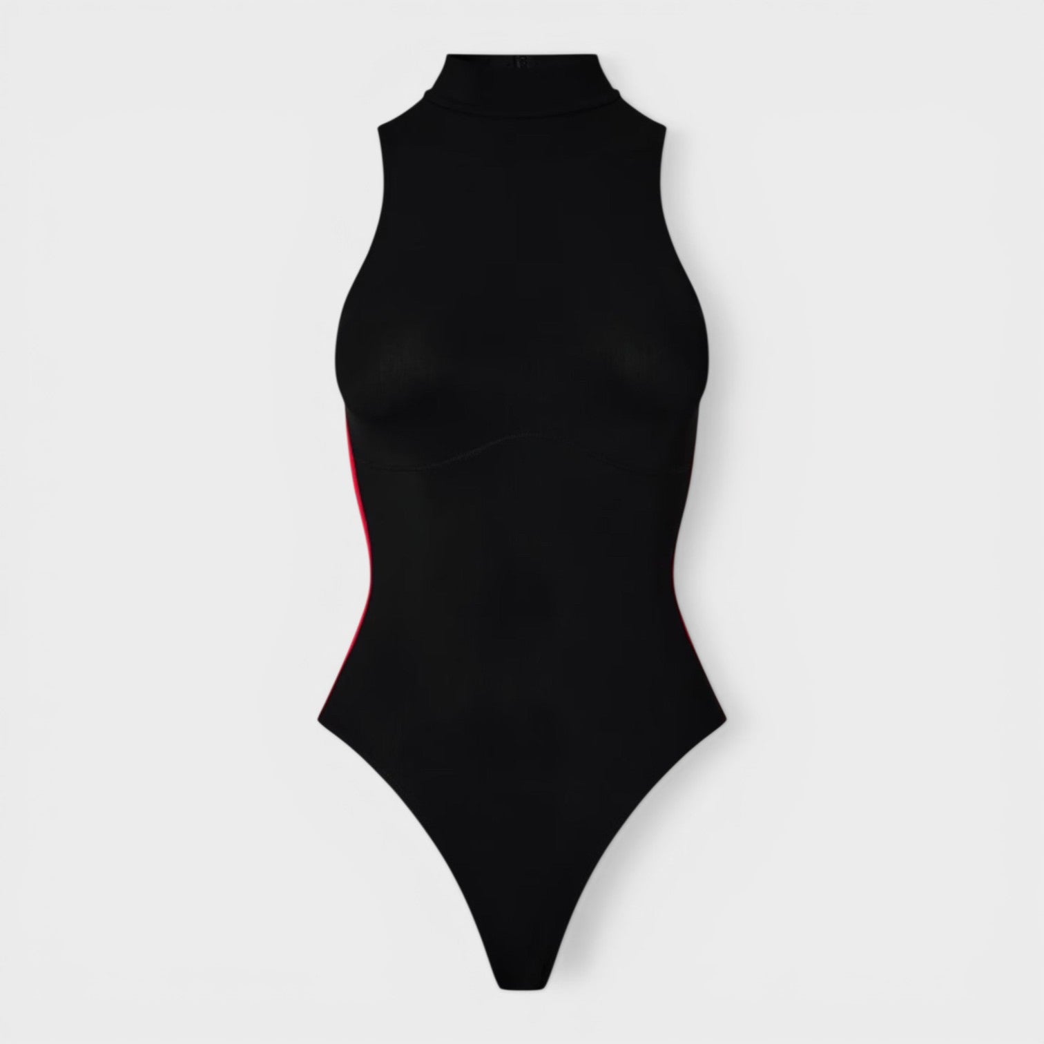 Athletic Logo Band Bodysuit Black