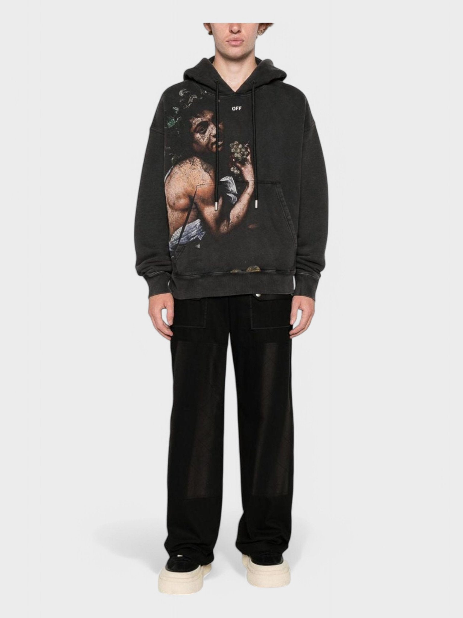 Off - White Bacchus Skate Hoodie 'Black/Multicolor' - Supplied FashionSupplied Fashion