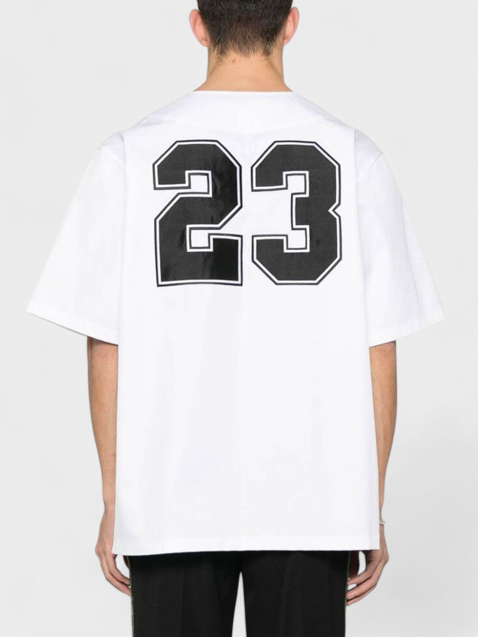 Off - White Baseball Cotton T Shirt White - Supplied FashionOff White