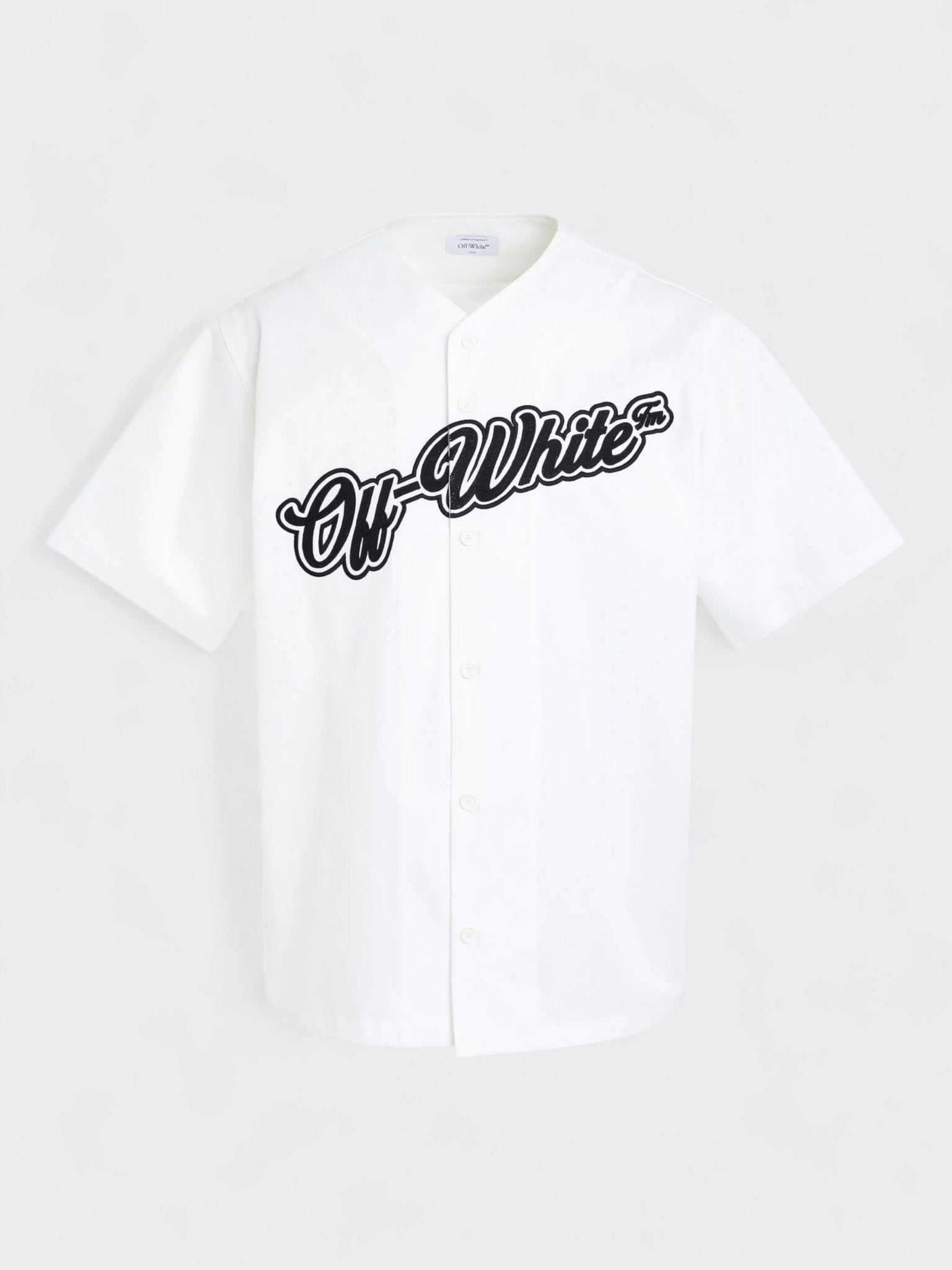 Off - White Baseball Cotton T Shirt White - Supplied FashionOff White