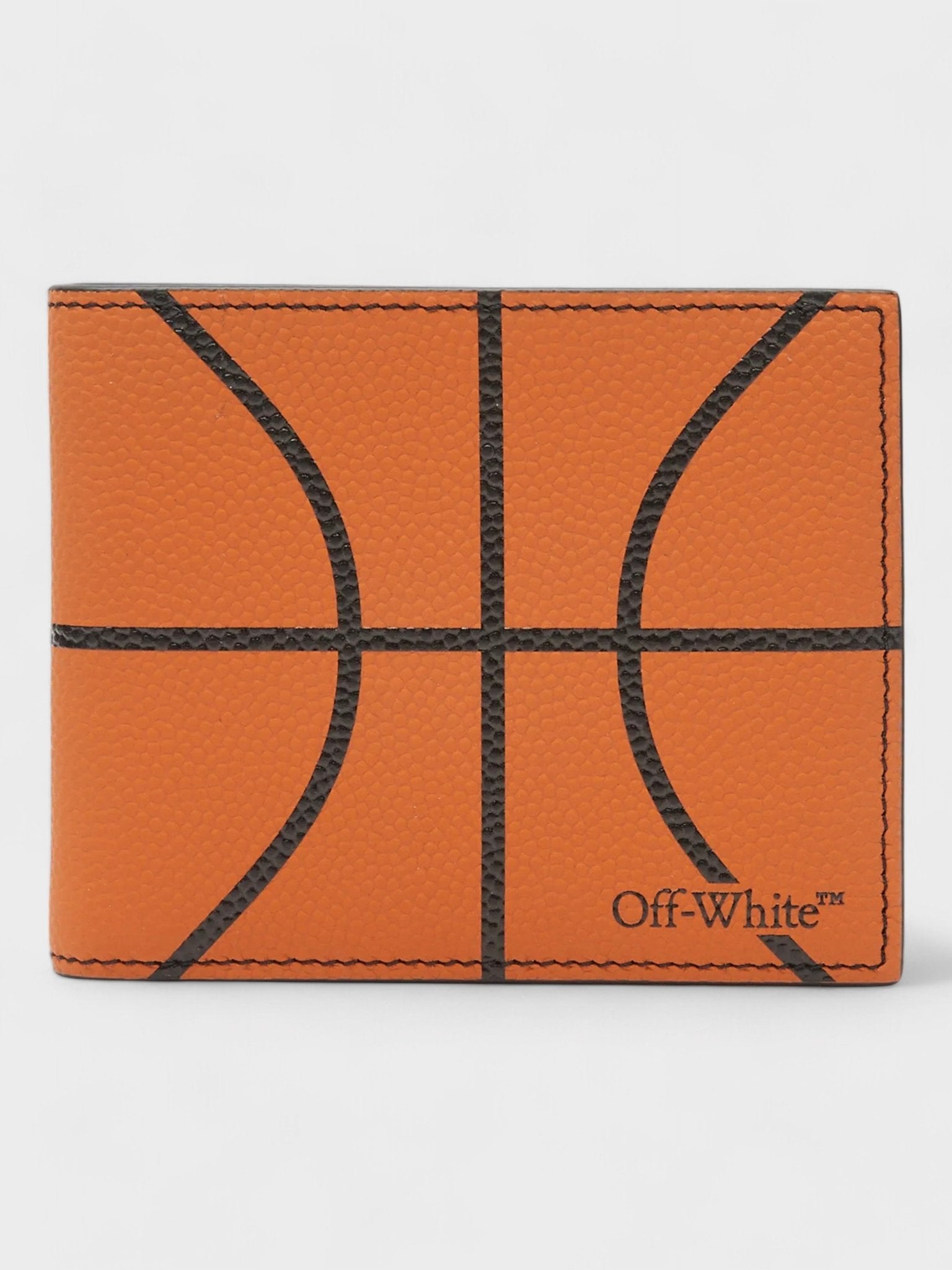 Off - White Basketball Bifold Wallet Orange - Supplied FashionOff White