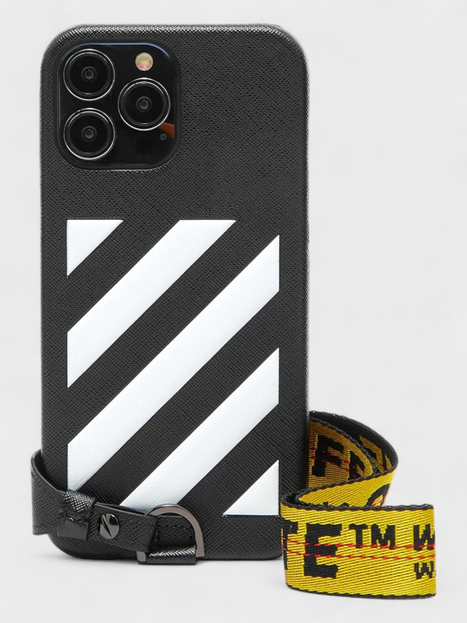 Off - White Binder Neck Phone Case iPhone 13 Max Black White - Supplied FashionOff White