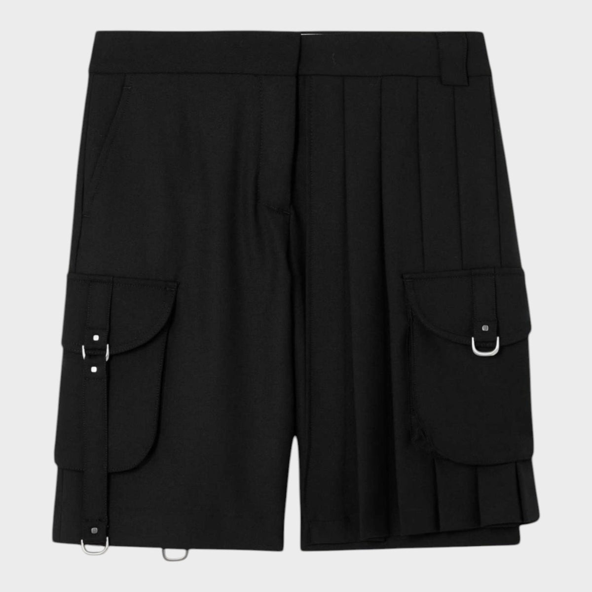 Blend Cargo Pleated Shorts Black