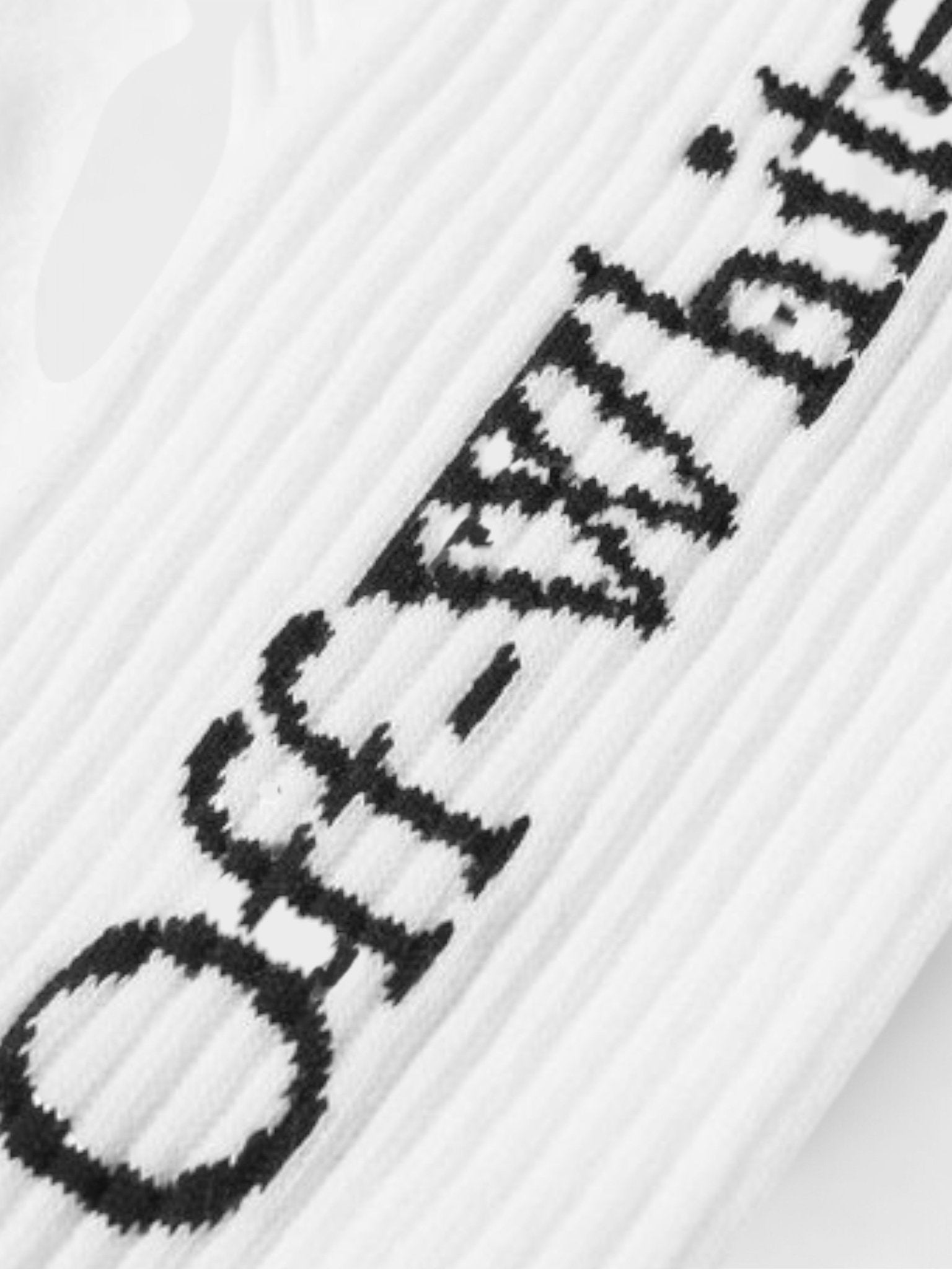 Off - White Bookish Logo Socks White - Supplied FashionOff White