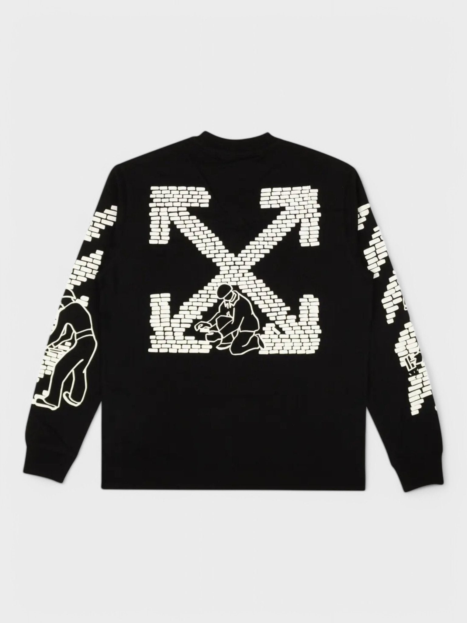 Off - White Bricks Skate L/S T-Shirt Black/White - Supplied FashionOFF WHITE