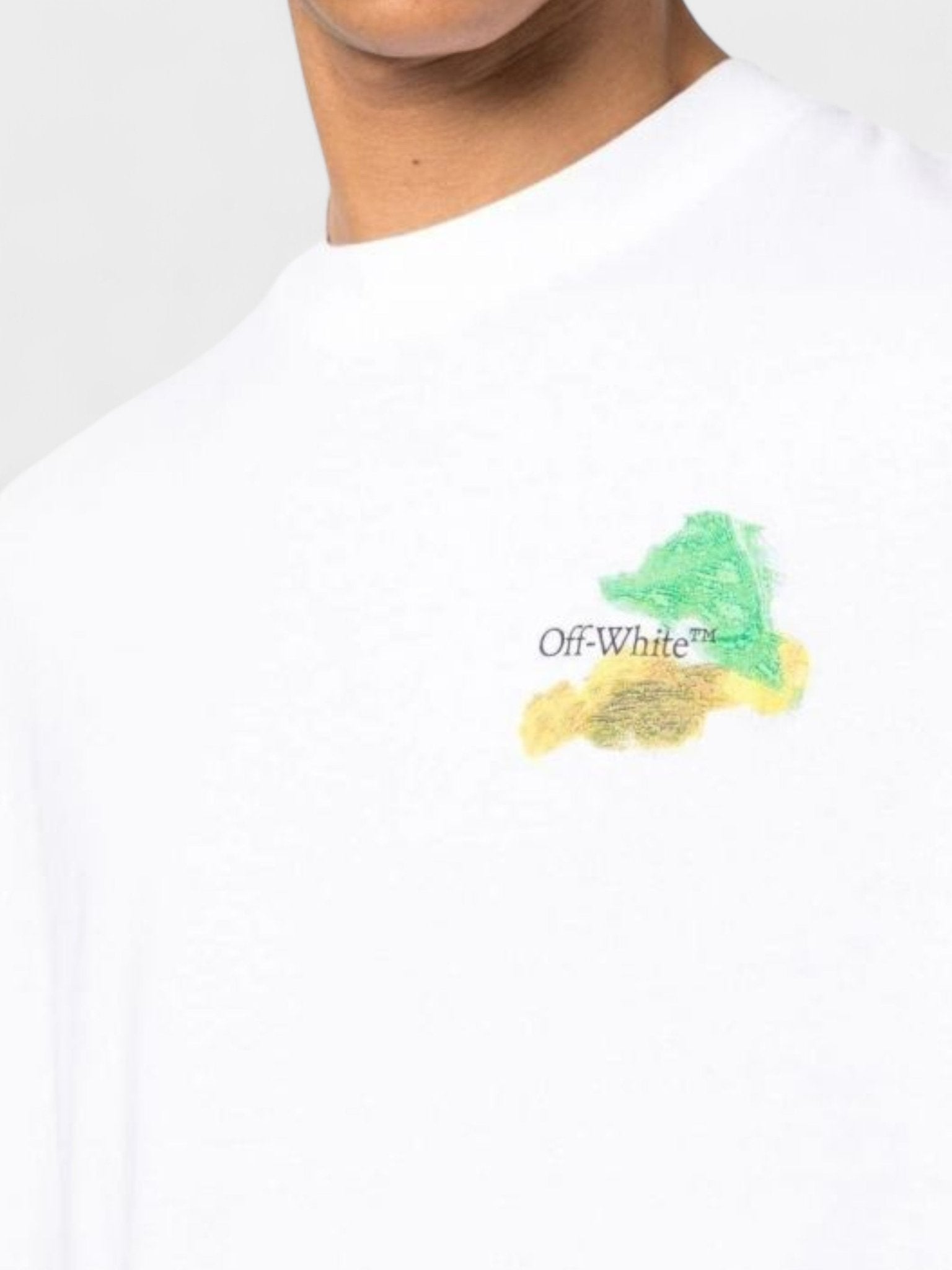 Off - White Brush Arrows Short Sleeve T Shirt White Multi - Supplied FashionOff - White