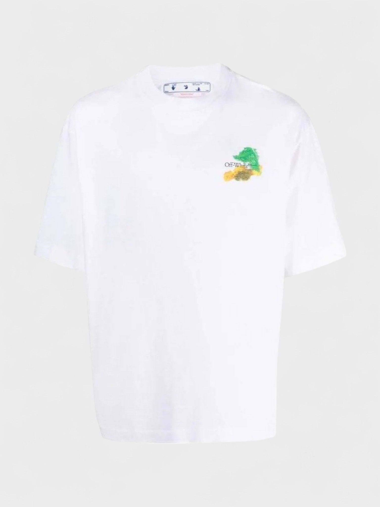 Off - White Brush Arrows Short Sleeve T Shirt White Multi - Supplied FashionOff - White