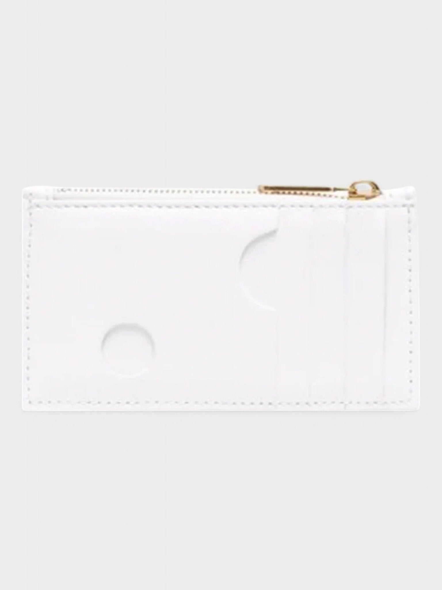 Off - White Burrow Zipped Coin Purse - Supplied FashionOff - White
