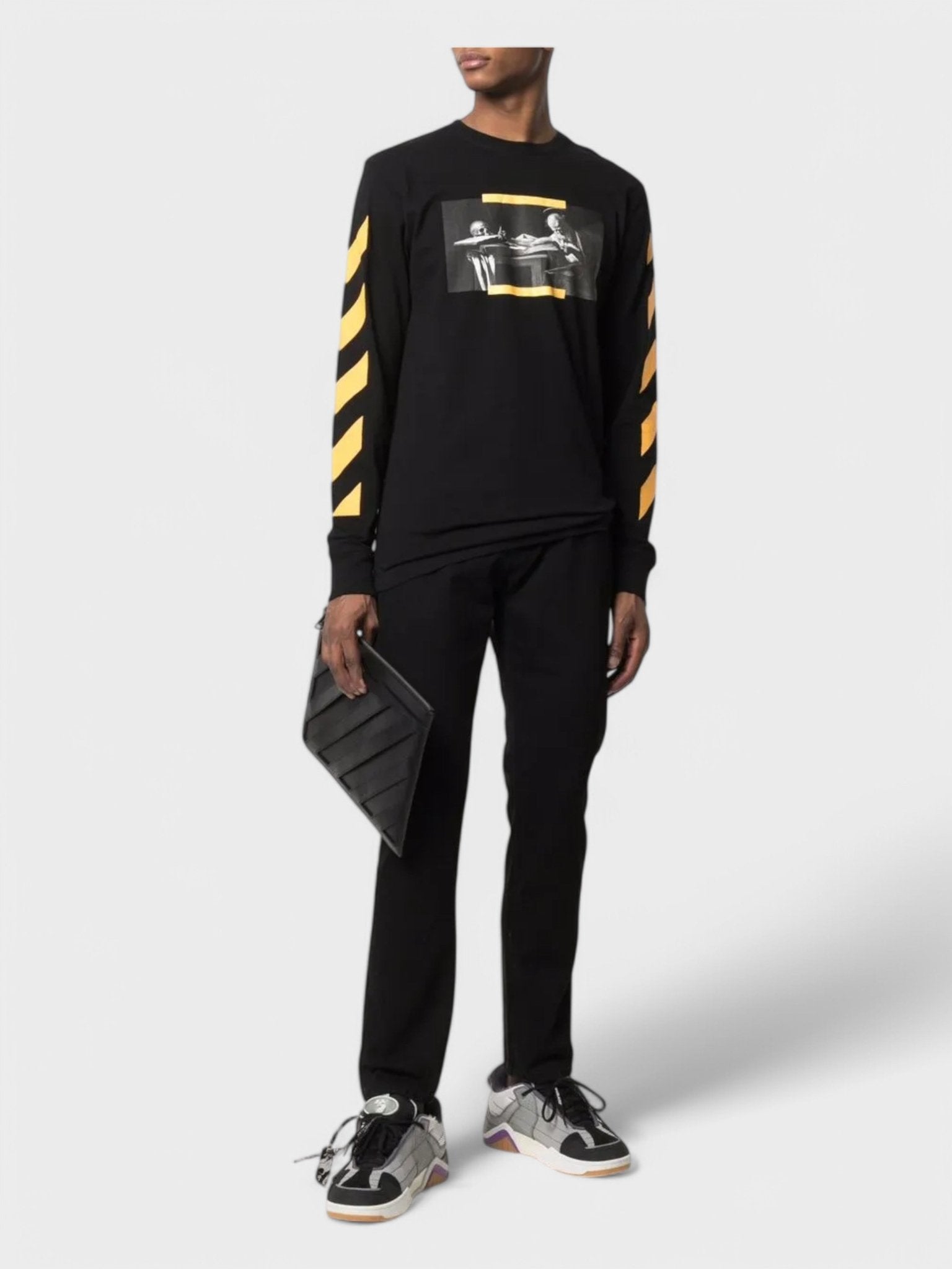 Off - White Carav Painting L/S Tee Black - Supplied FashionOFF WHITE