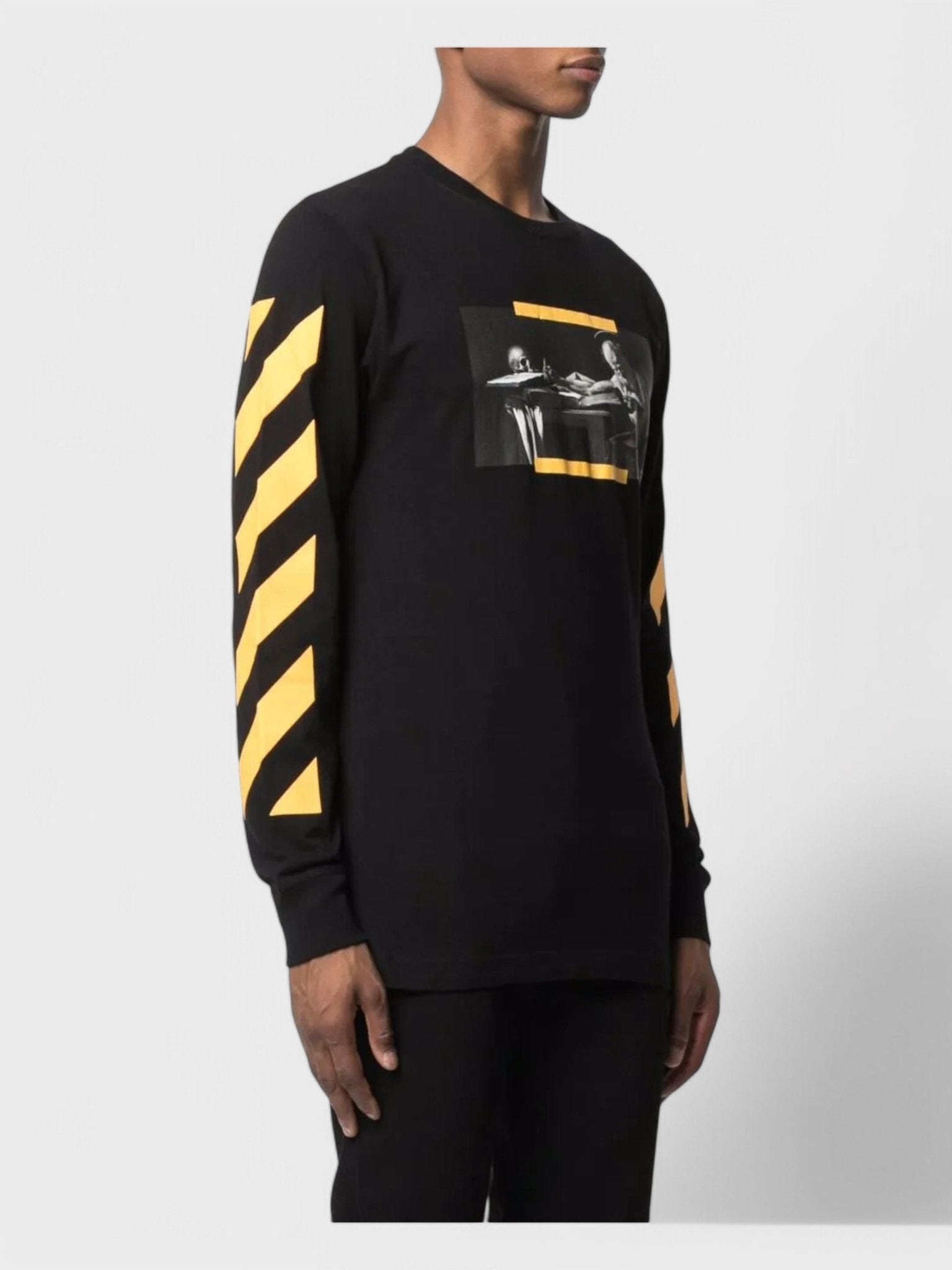 Off - White Carav Painting L/S Tee Black - Supplied FashionOFF WHITE