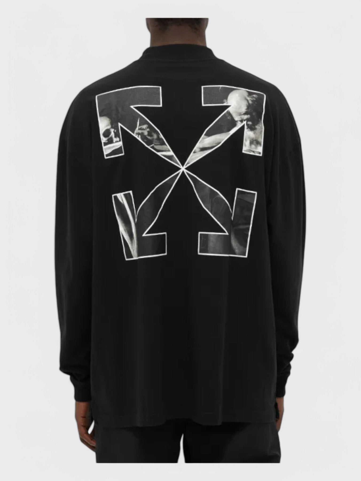 Off - White Caravag Arrow Over Mockneck Black/White - Supplied FashionOFF WHITE