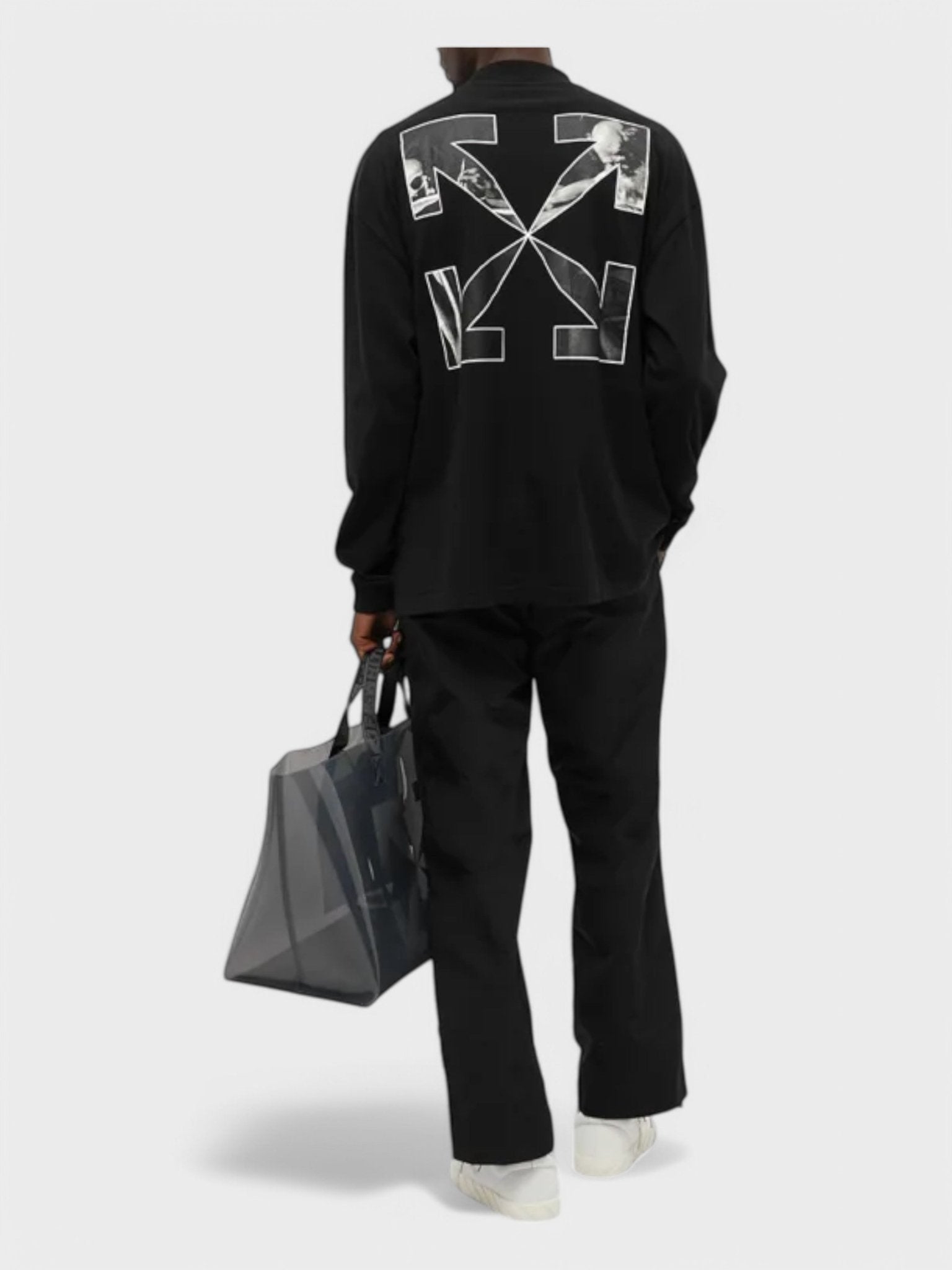 Off - White Caravag Arrow Over Mockneck Black/White - Supplied FashionOFF WHITE