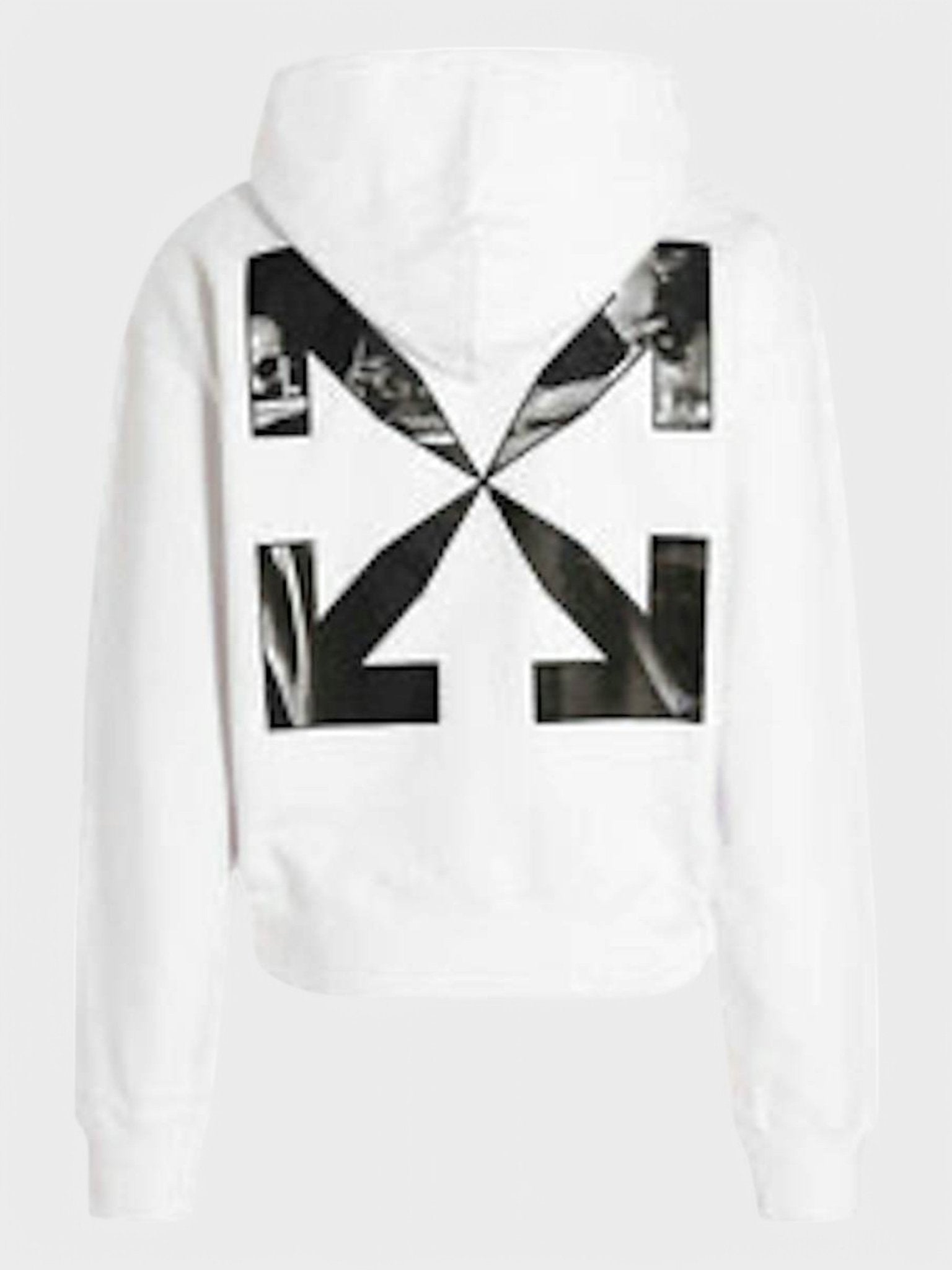 Off - White Caravag Arrow Slim Zip Hoodie White - Supplied FashionOFF WHITE