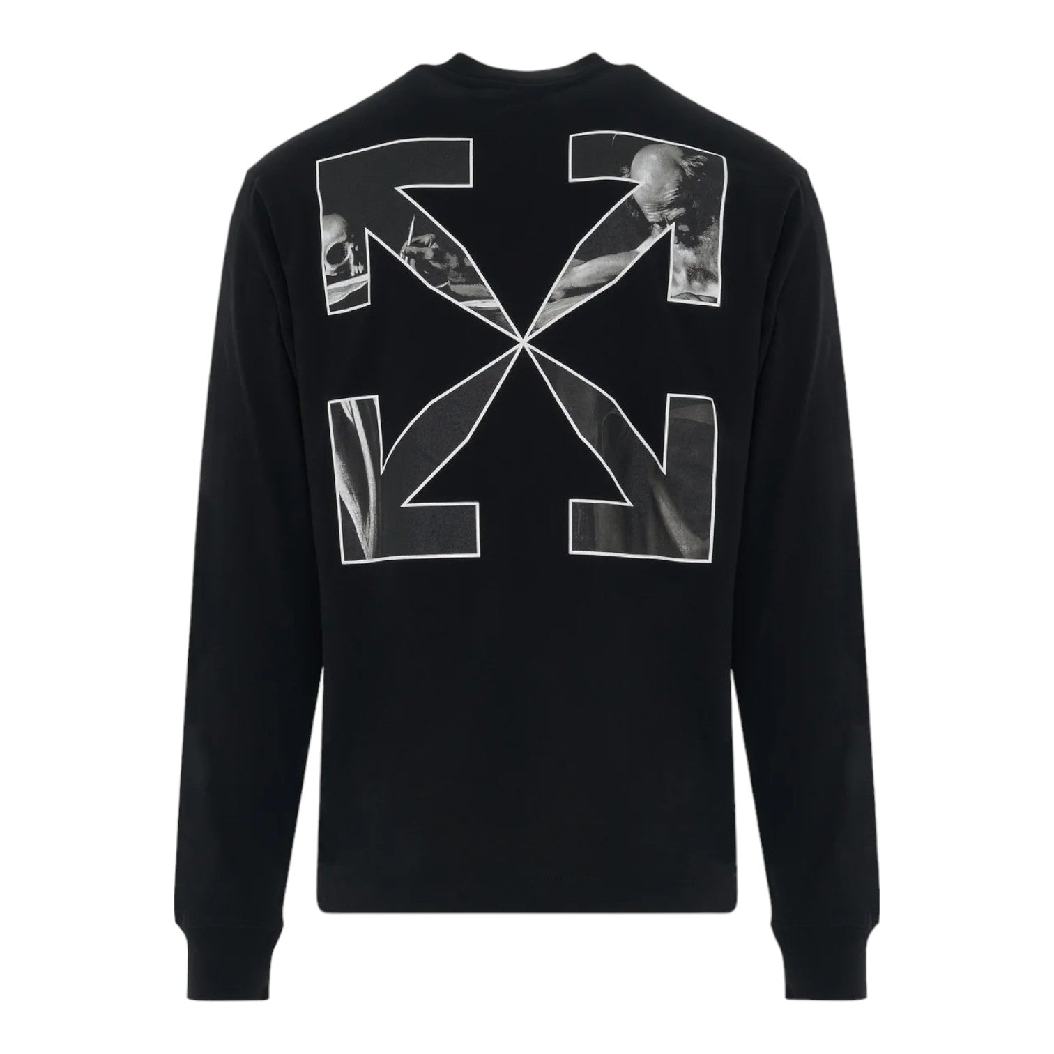 OFF-WHITE Caravaggio Arrow Skate L/S T-Shirt Black - Supplied LuxuryOff-White