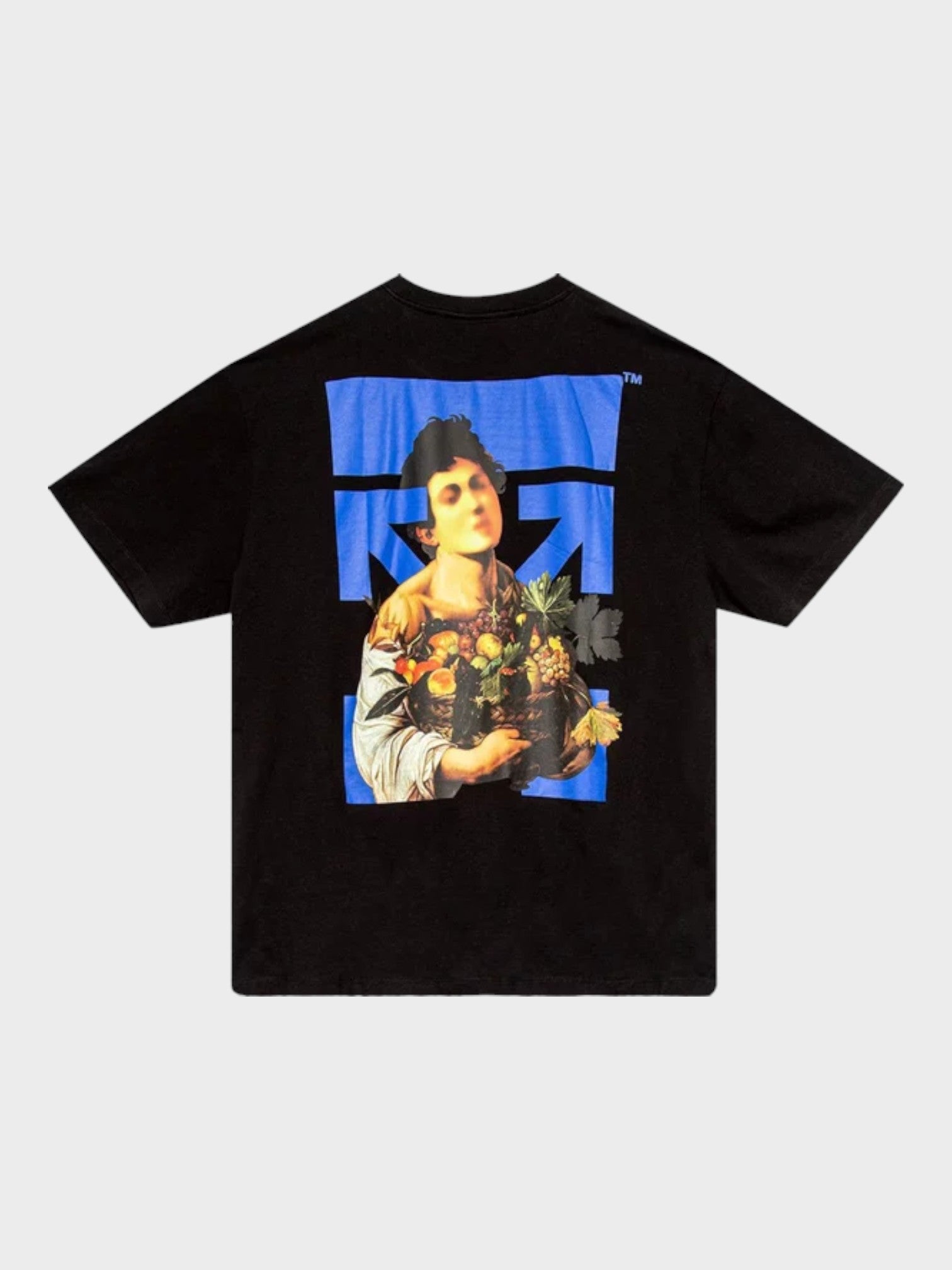 OFF-WHITE Caravaggio Boy T-shirt Black/Blue - Supplied LuxuryOff-White