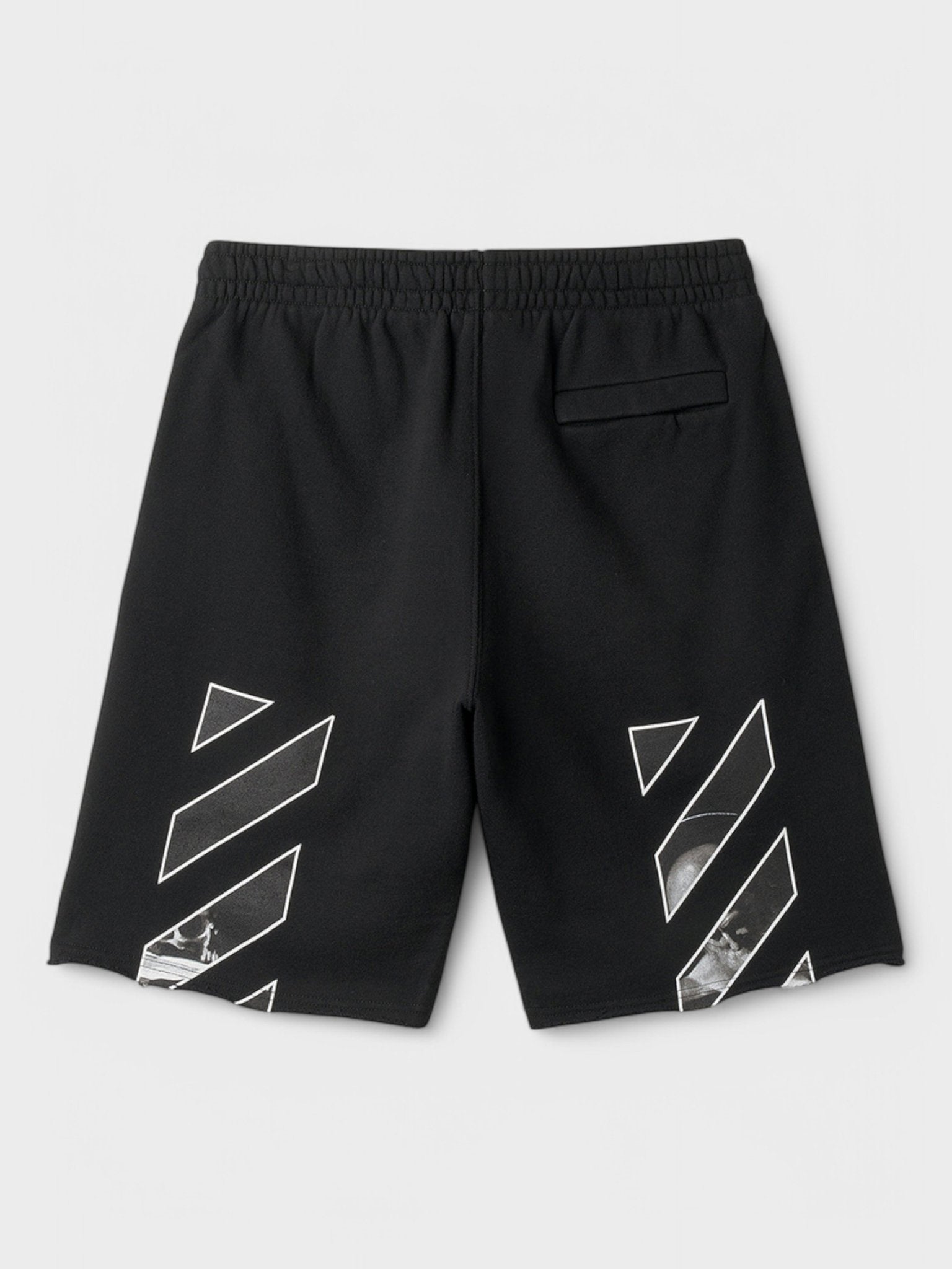 Off - White Caravaggio Diag Sweatshorts Black/White - Supplied FashionOFF WHITE