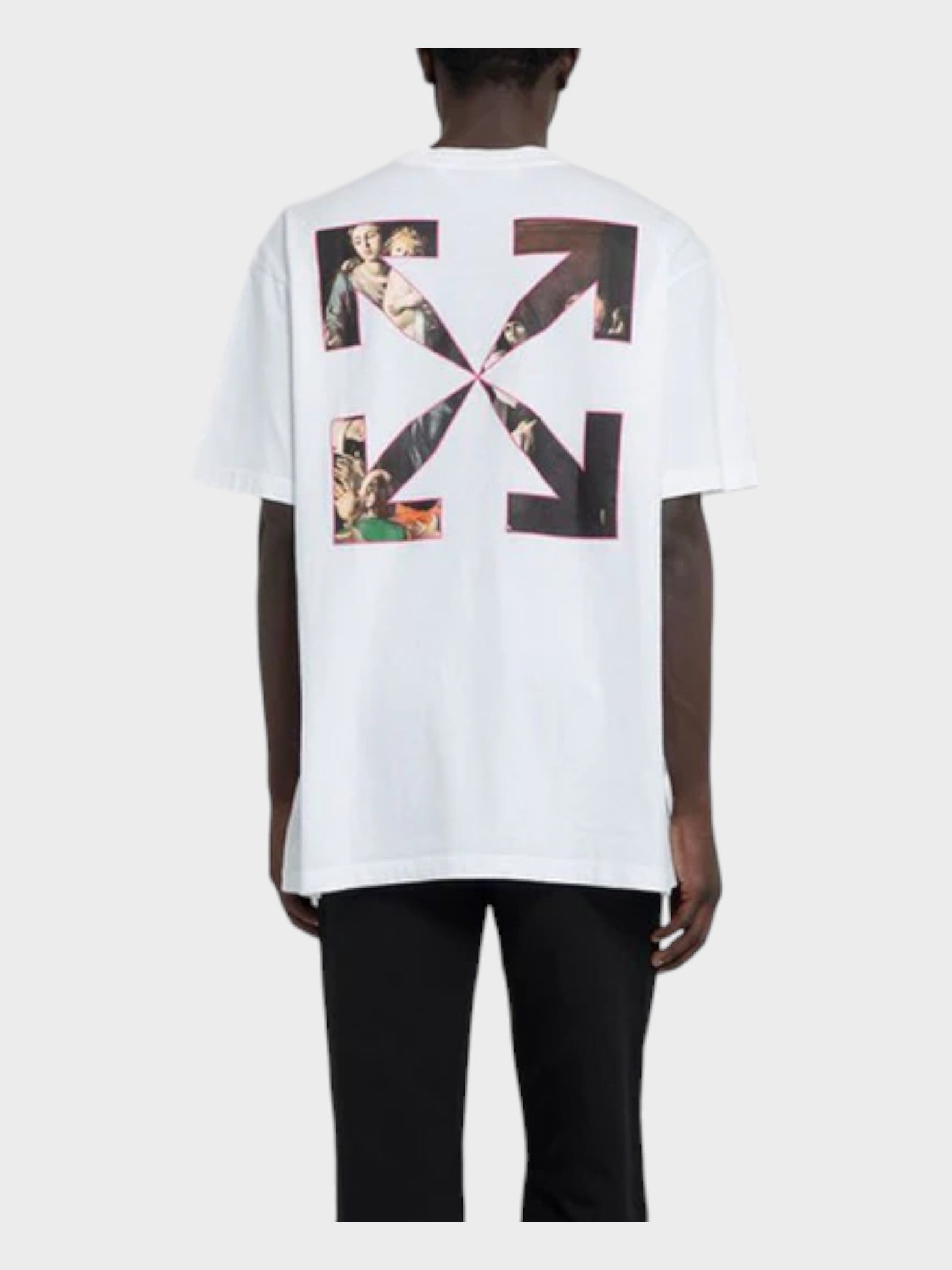 OFF-WHITE Caravaggio Painting Straight Fit T-shirt White - Supplied LuxuryOff-White