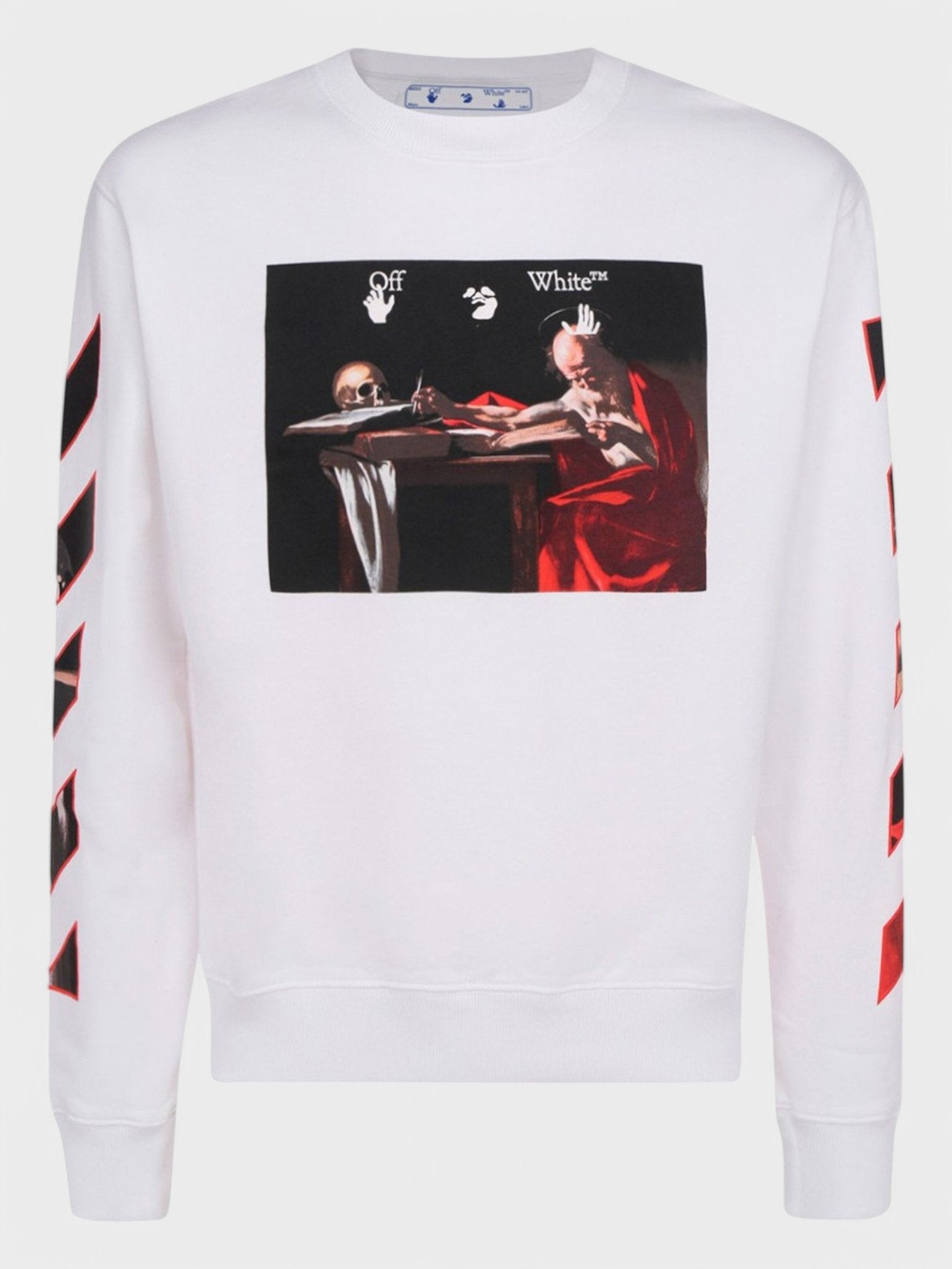 Off - White Caravaggio Painting Sweatshirt White - Supplied FashionOFF WHITE