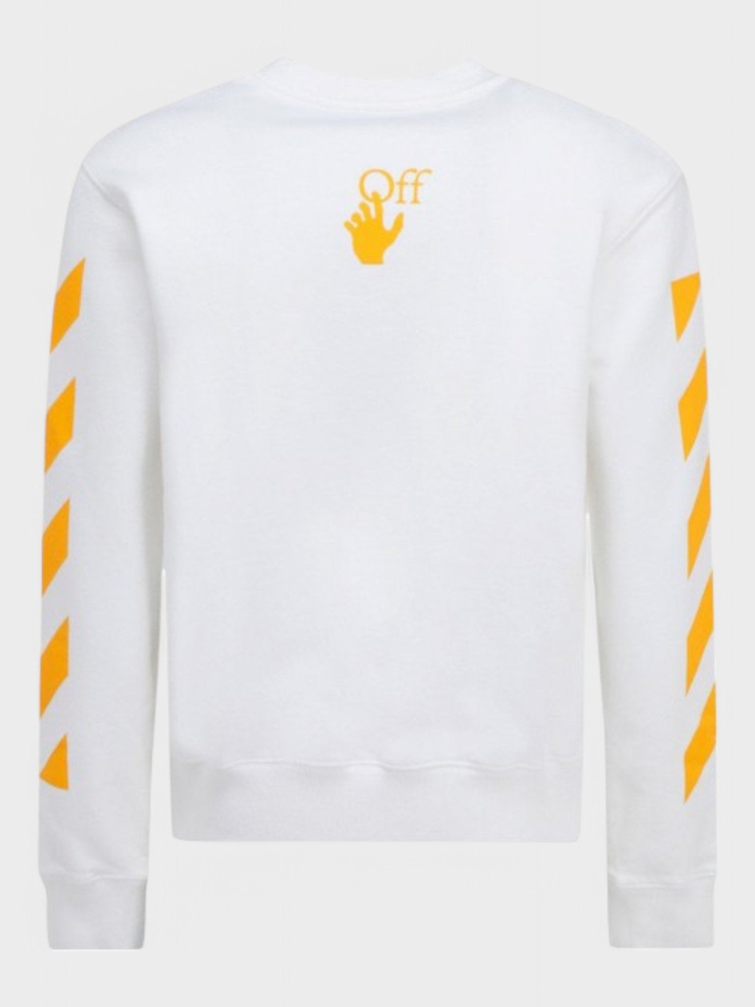 Off - White Caravaggio Saint Jerome Writing Print Slim Fit Sweatshirt White Yellow - Supplied FashionOFF WHITE