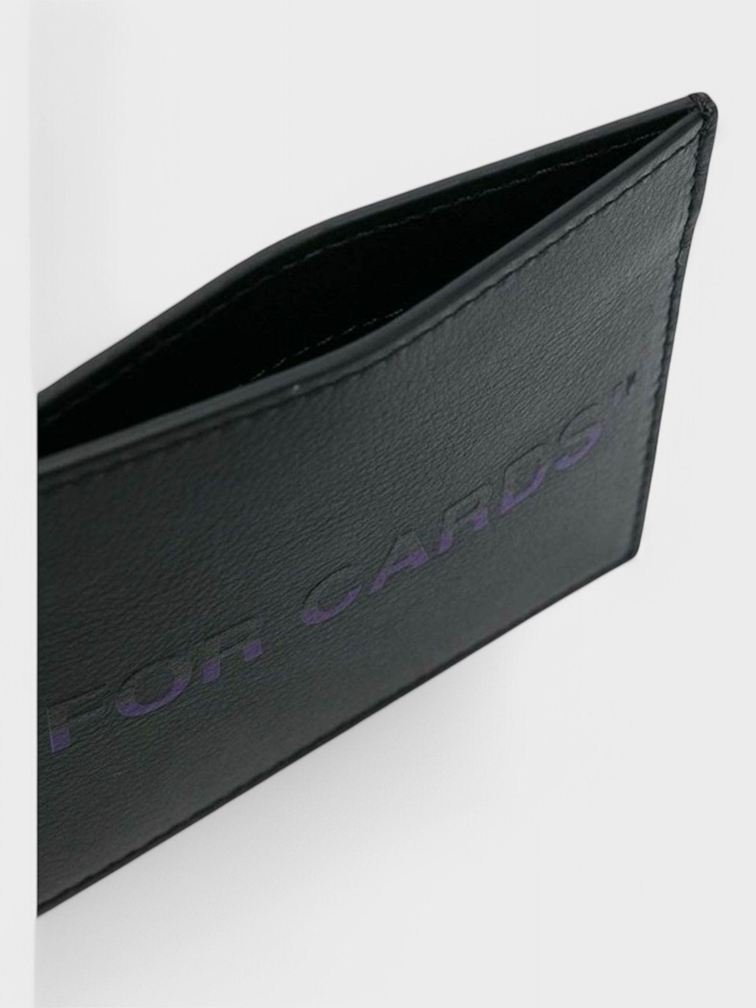 Off - White Card Case Quote Black Purple - Supplied FashionOFF WHITE