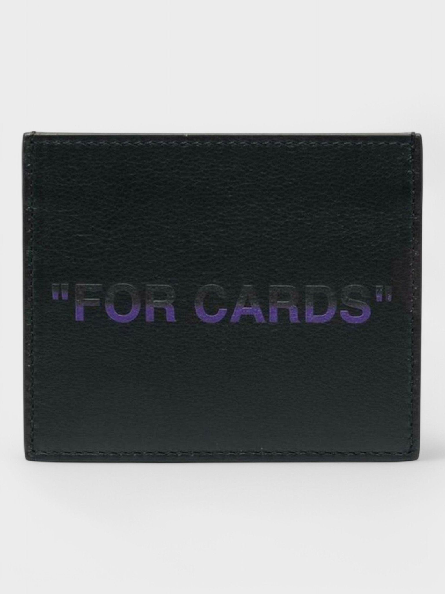 Off - White Card Case Quote Black Purple - Supplied FashionOFF WHITE