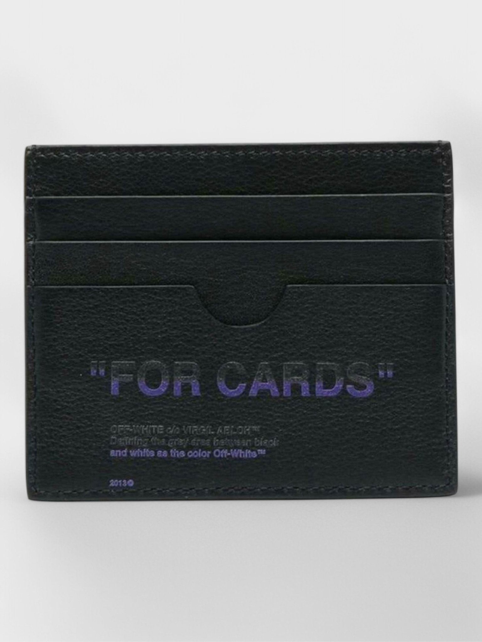 Off - White Card Case Quote Black Purple - Supplied FashionOFF WHITE