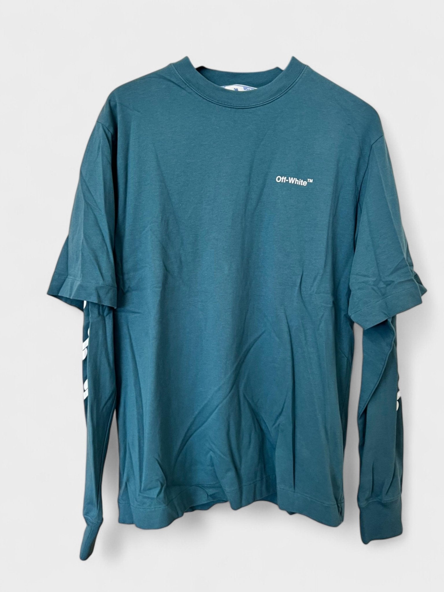 Off - White Chain Arrow Double Sleeve Green White - Supplied FashionOff - White