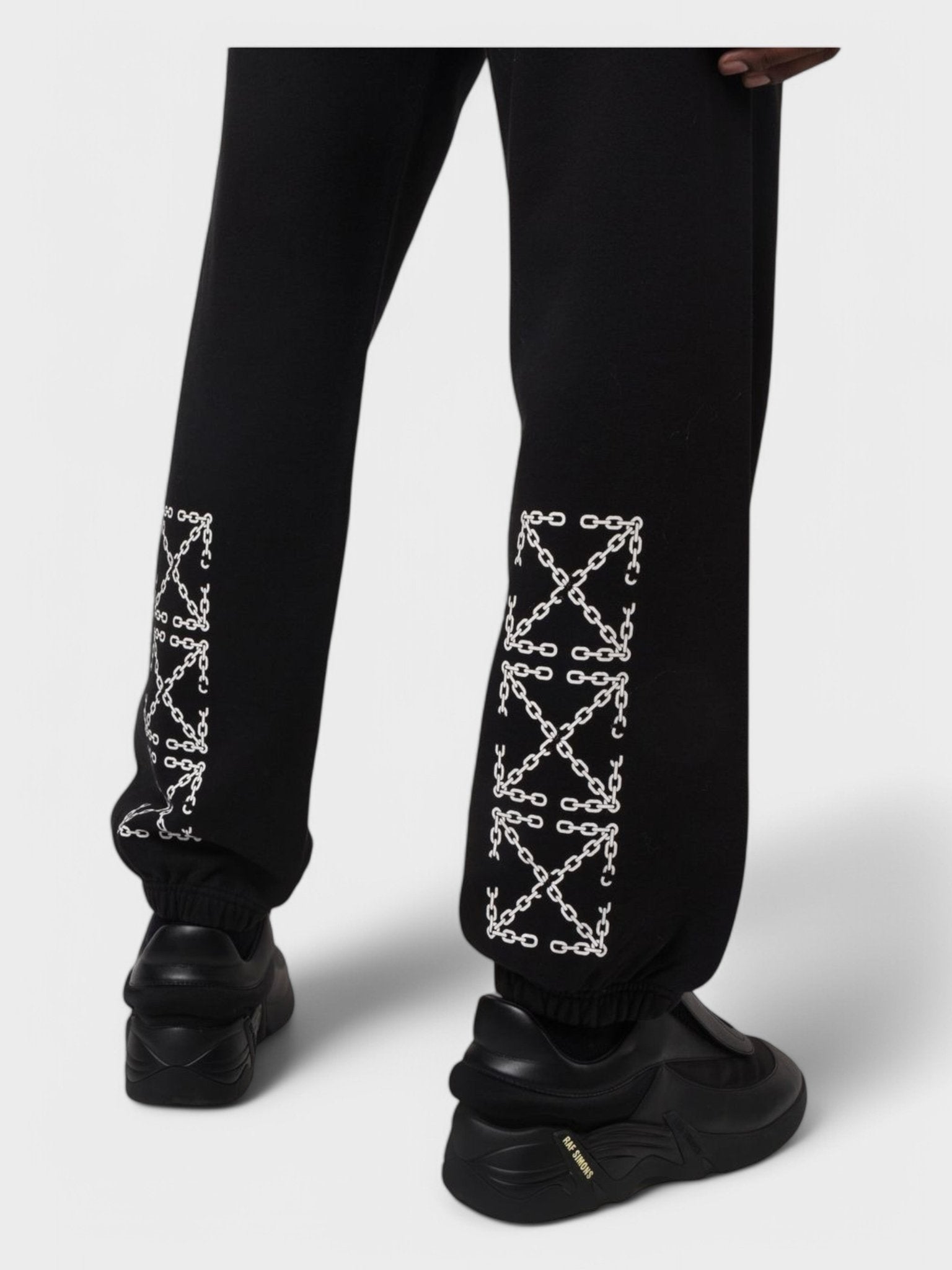 Off - White Chain Arrow Slim Sweatpants Black/White - Supplied FashionOFF WHITE